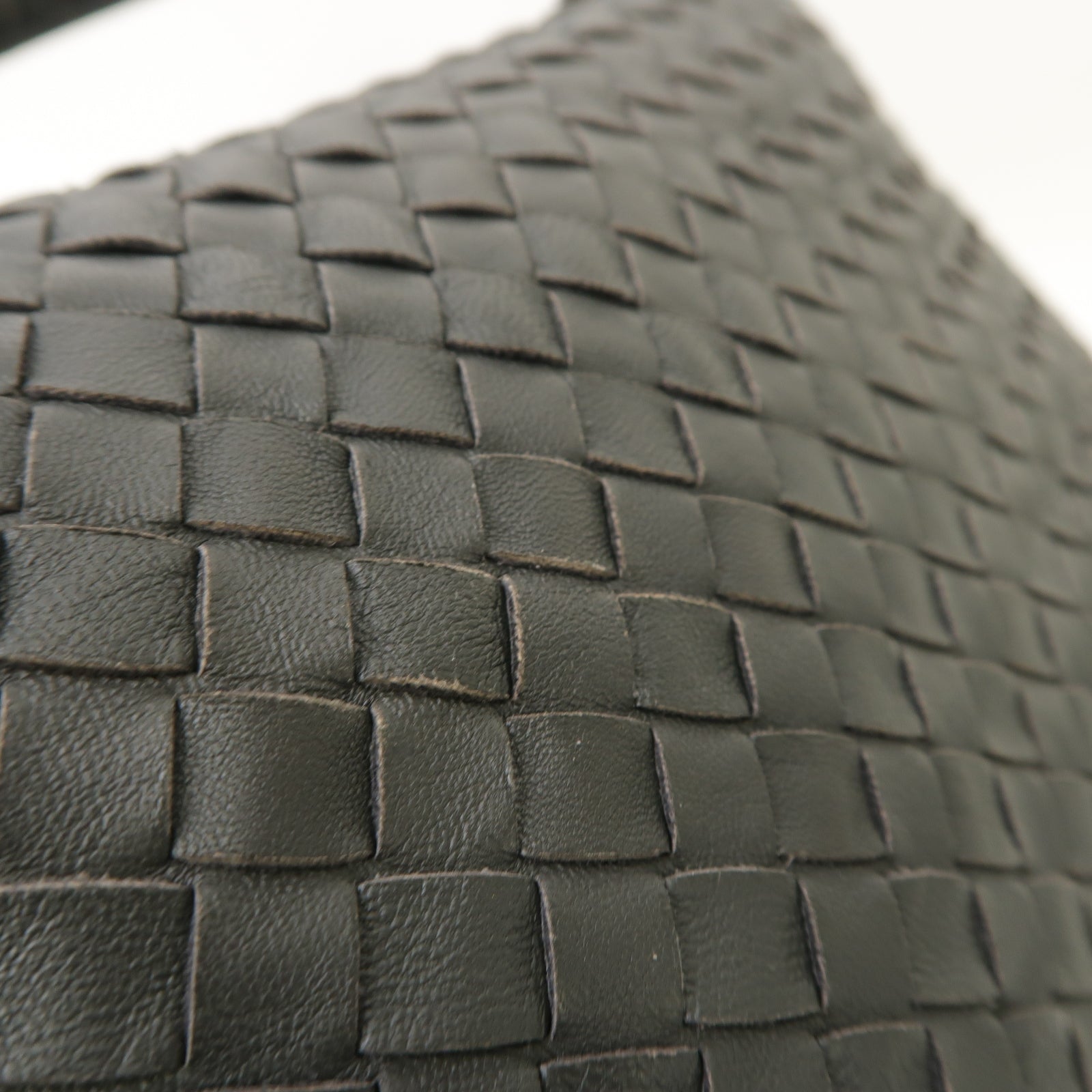 BOTTEGA VENETA 織紋皮革Shoulder Bag肩背袋黑色