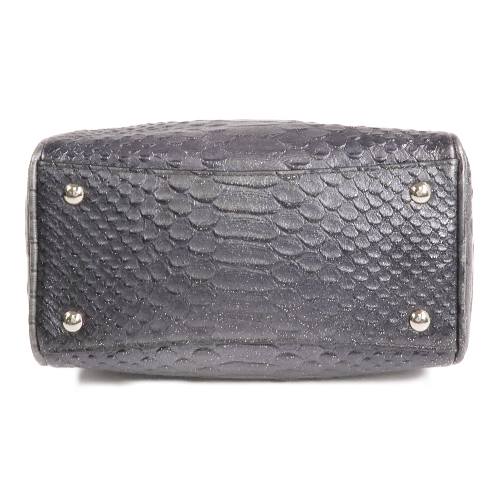 COACH 牛皮皮革2 Way Shoulder Bag銀扣手挽肩背兩用袋