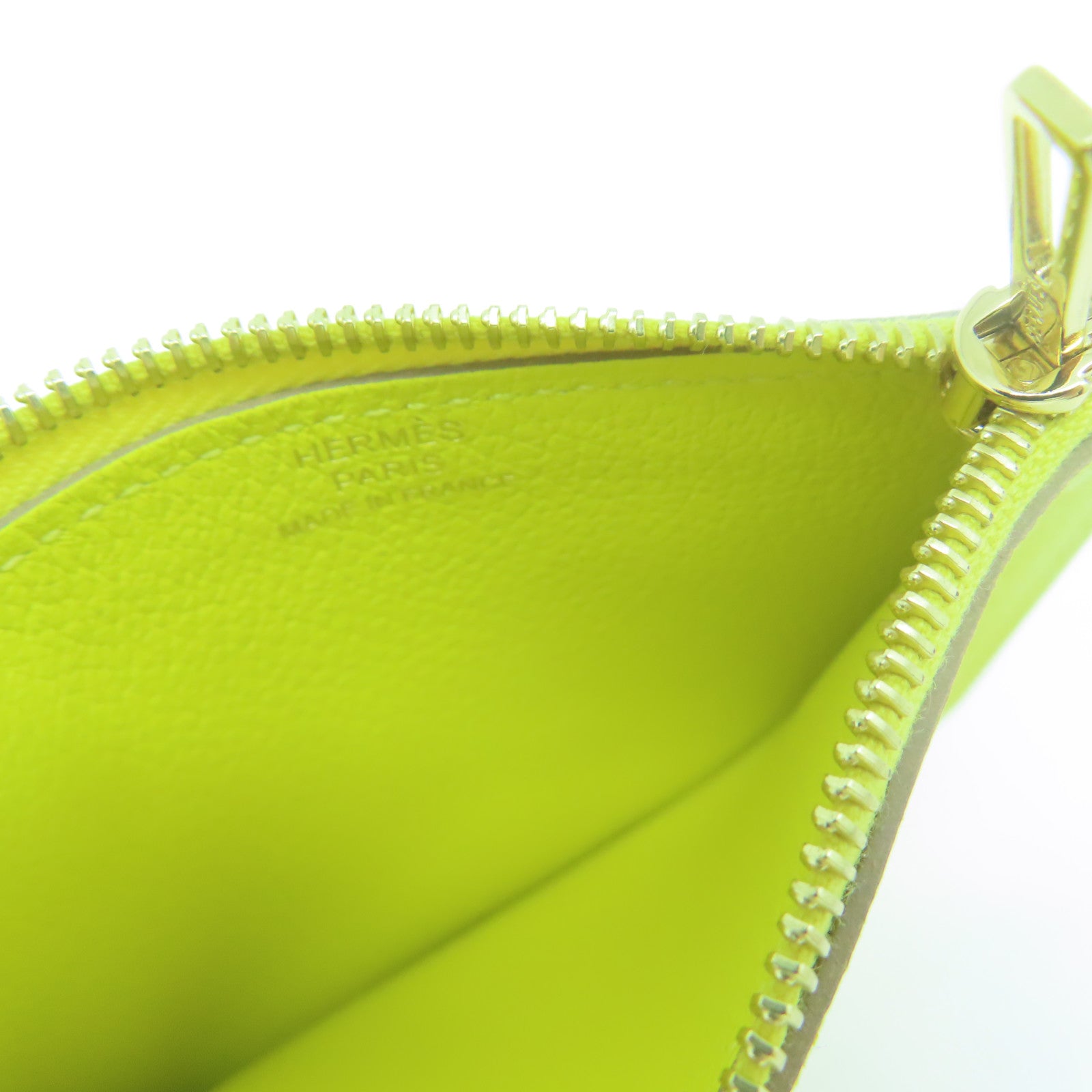 HERMES **【清倉大減價】Evercolor皮革Roulis Slim金扣錢包金色/經典駝色