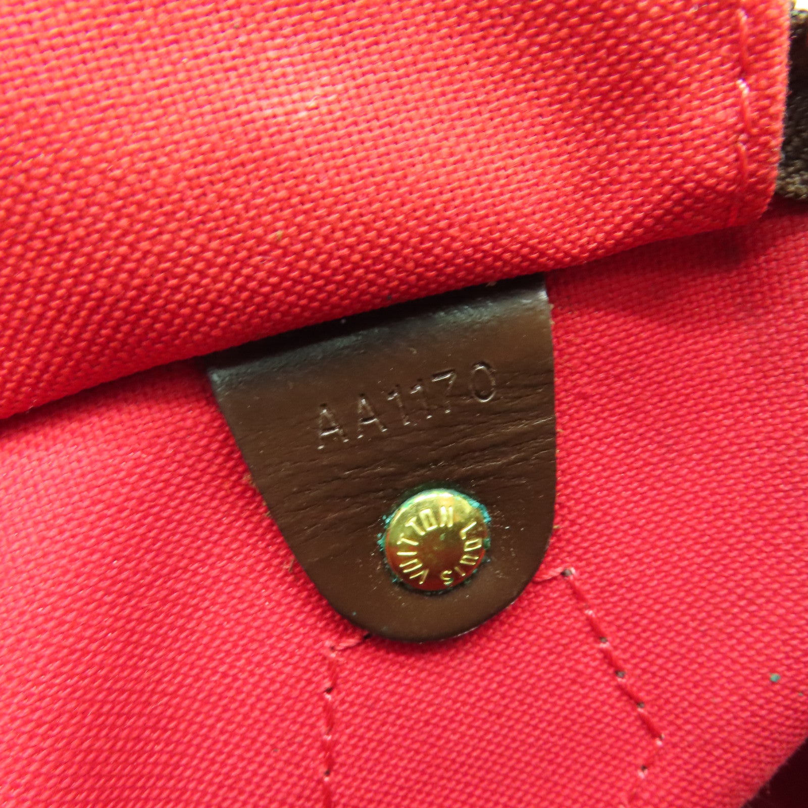 LOUIS VUITTON 【激減優惠】Damier Ebene Speedy 30金扣手挽袋棕色