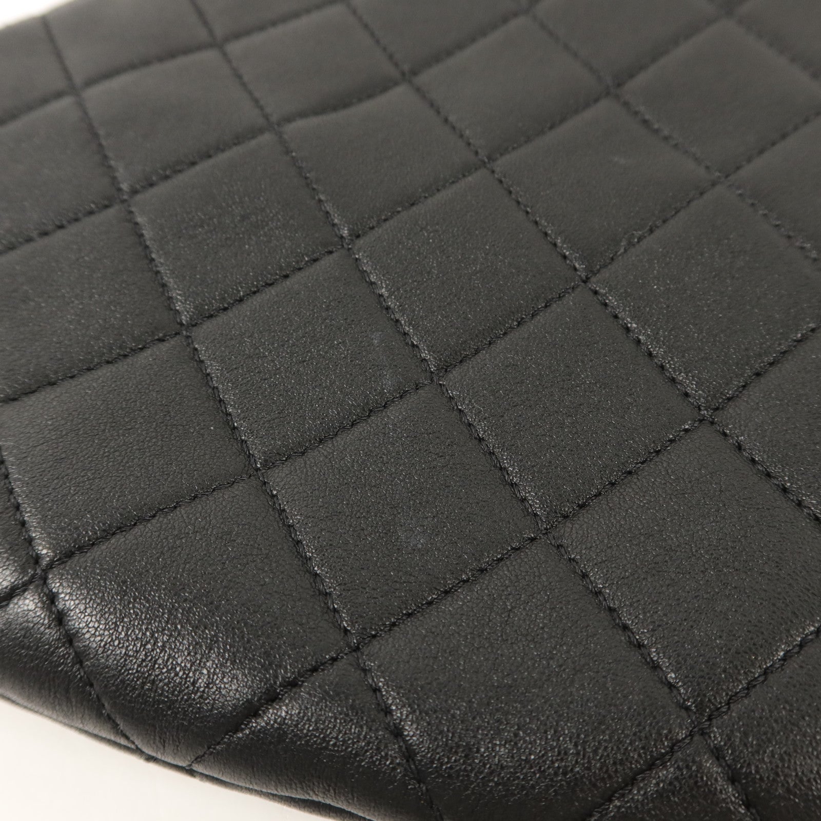 CHANEL 羊皮皮革Matelasse Handle手挽袋
