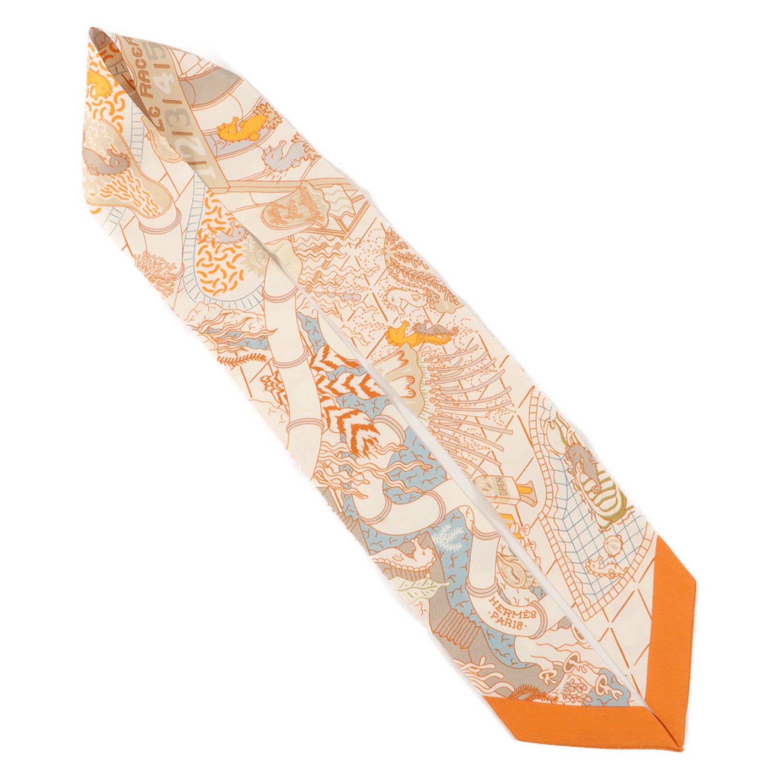 HERMES 絲質Twilly絲巾