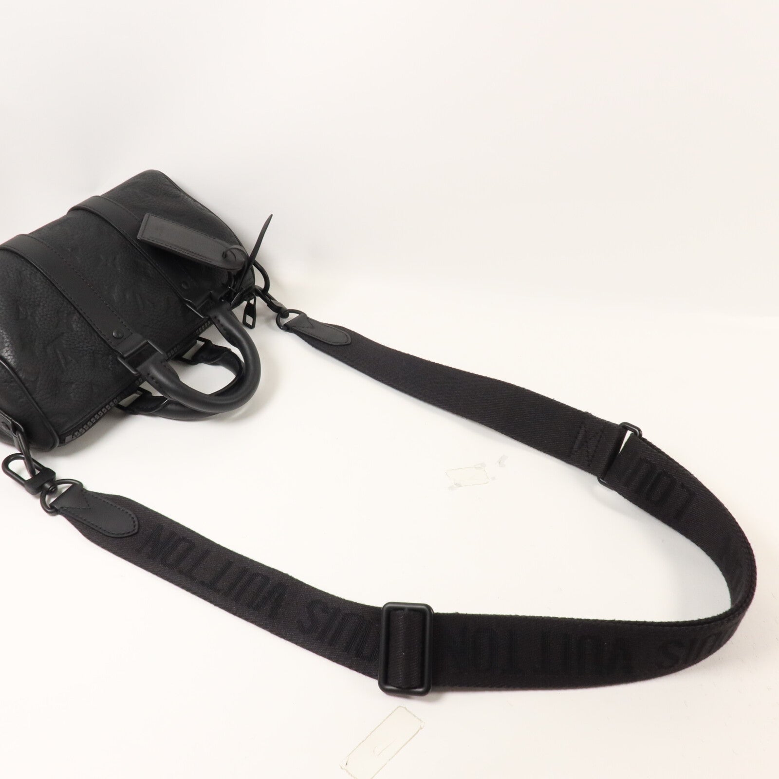 LOUIS VUITTON Monogram Taurillon Keepall Bandouliere 25手挽肩背兩用袋