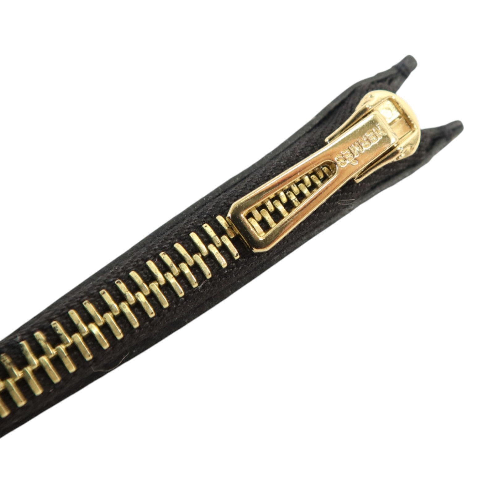 HERMES Epsom皮革Constance Slim金扣錢包Noir