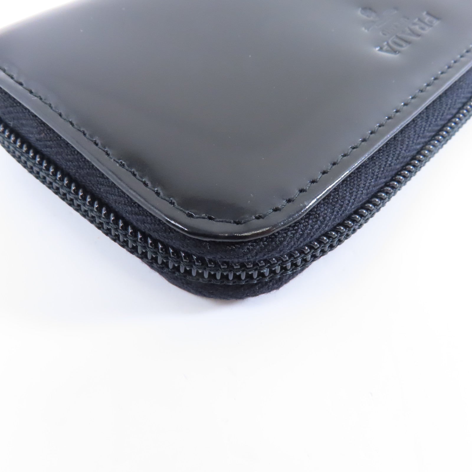 PRADA 【激減優惠】漆皮皮革Key Case鎖匙包黑色