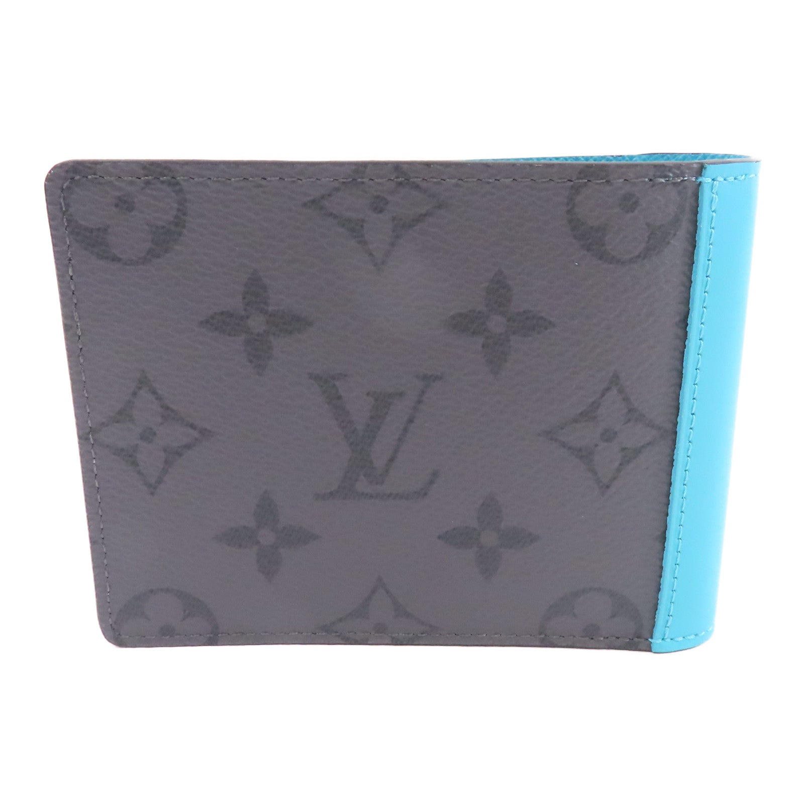 LOUIS VUITTON Monogram Eclipse Reverse Wallet錢包灰色/藍色