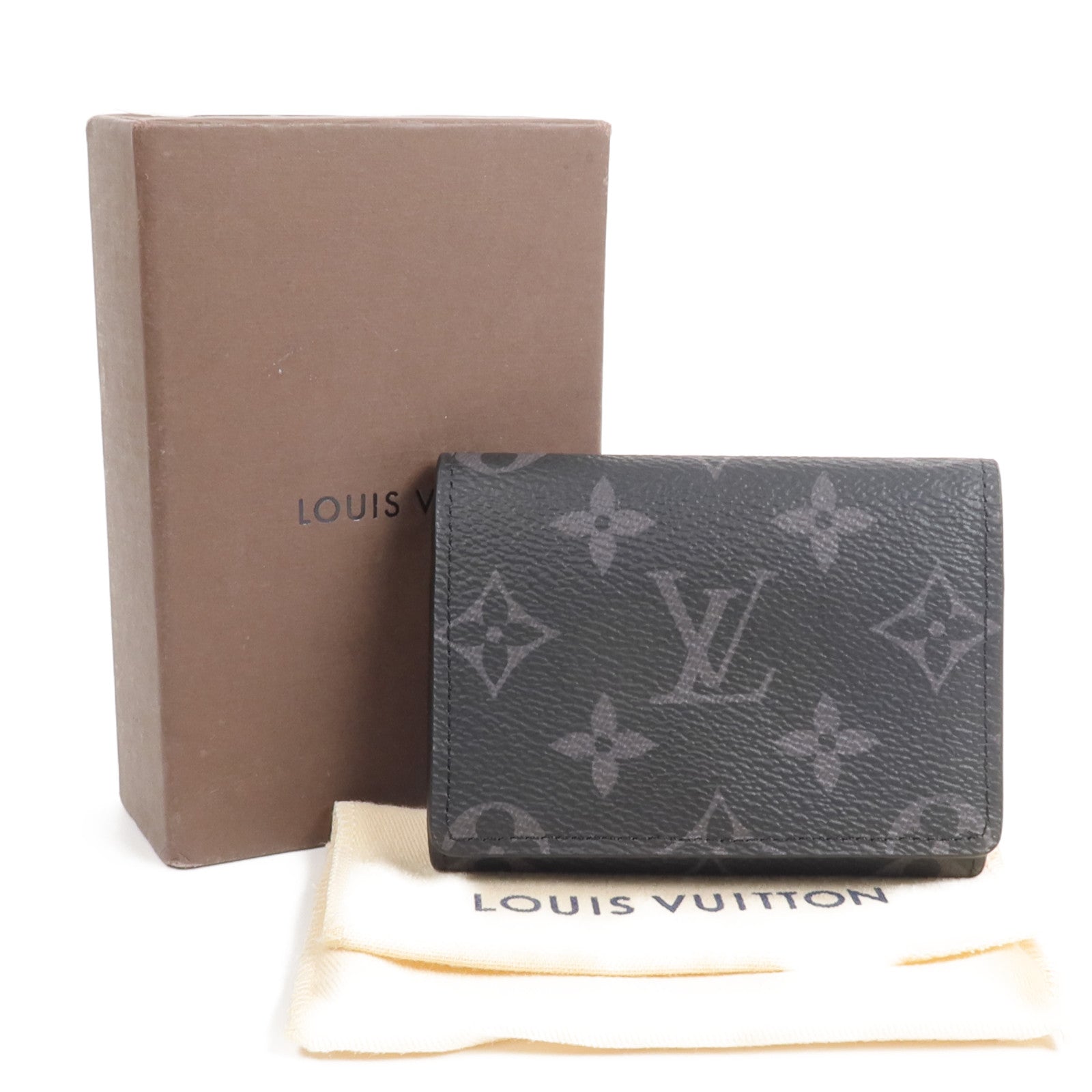 LOUIS VUITTON Monogram Eclipse Envelope Business Card Holder卡片套