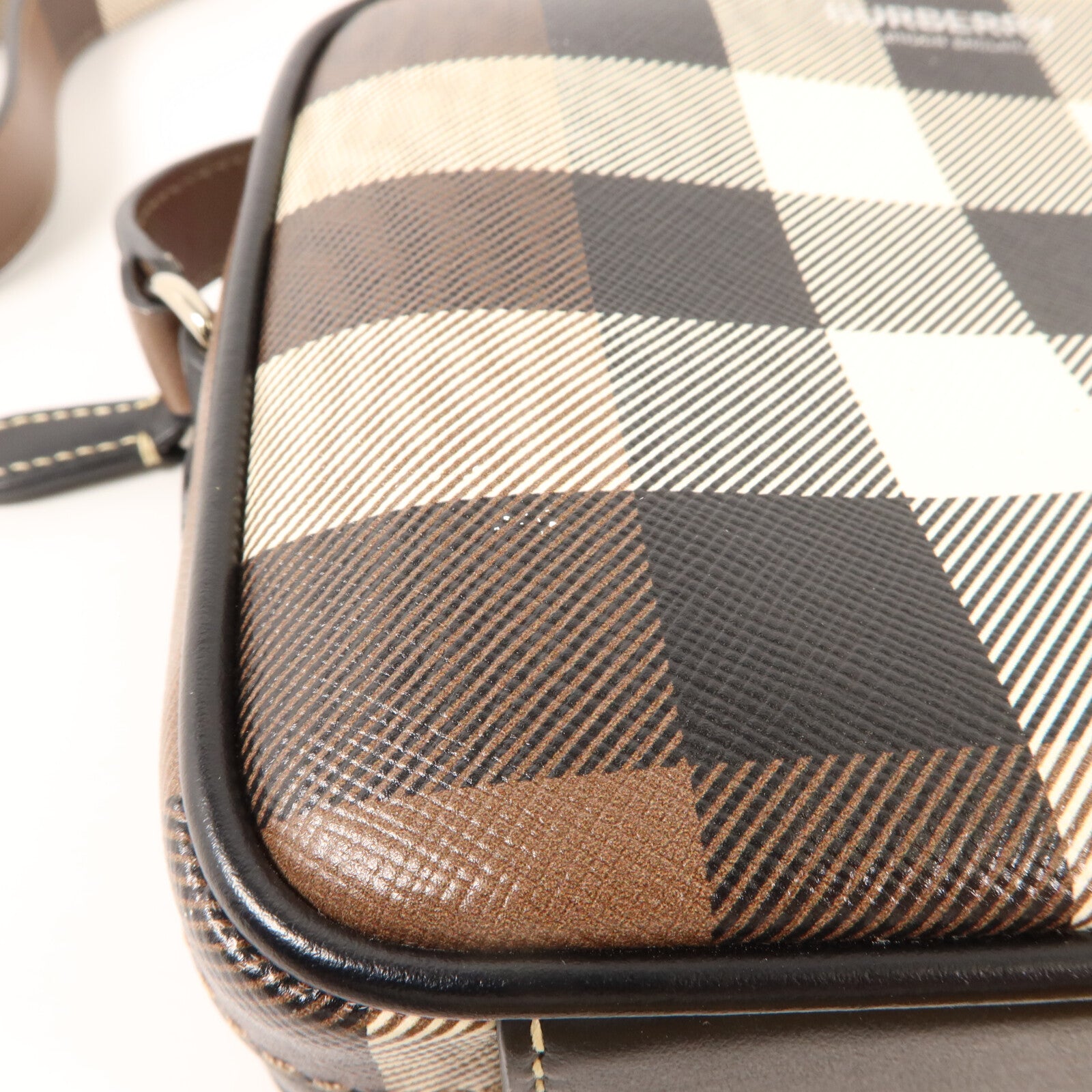 BURBERRY 塗層帆布Shoulder Bag肩背袋