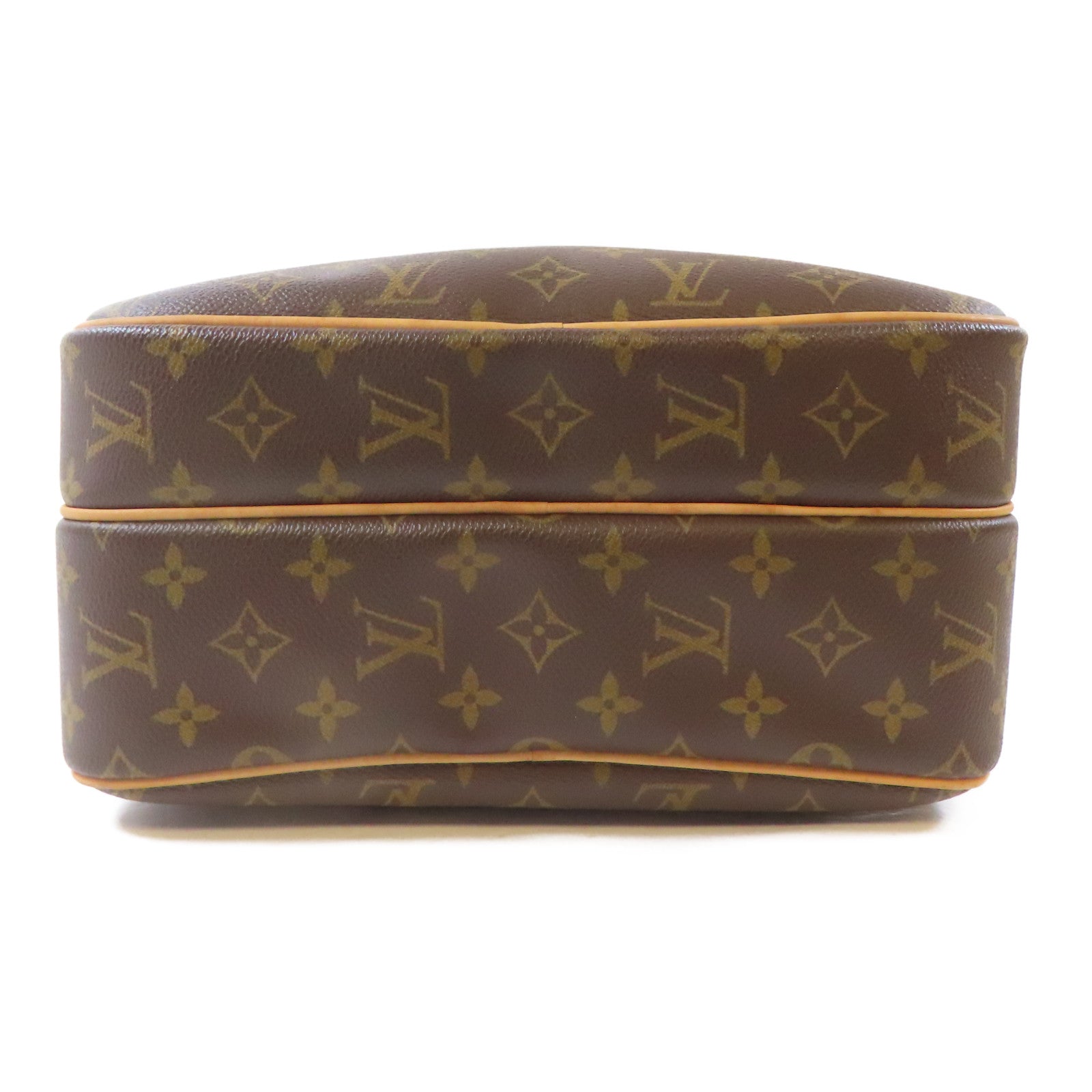 LOUIS VUITTON Monogram Reporter PM金扣肩背袋啡色