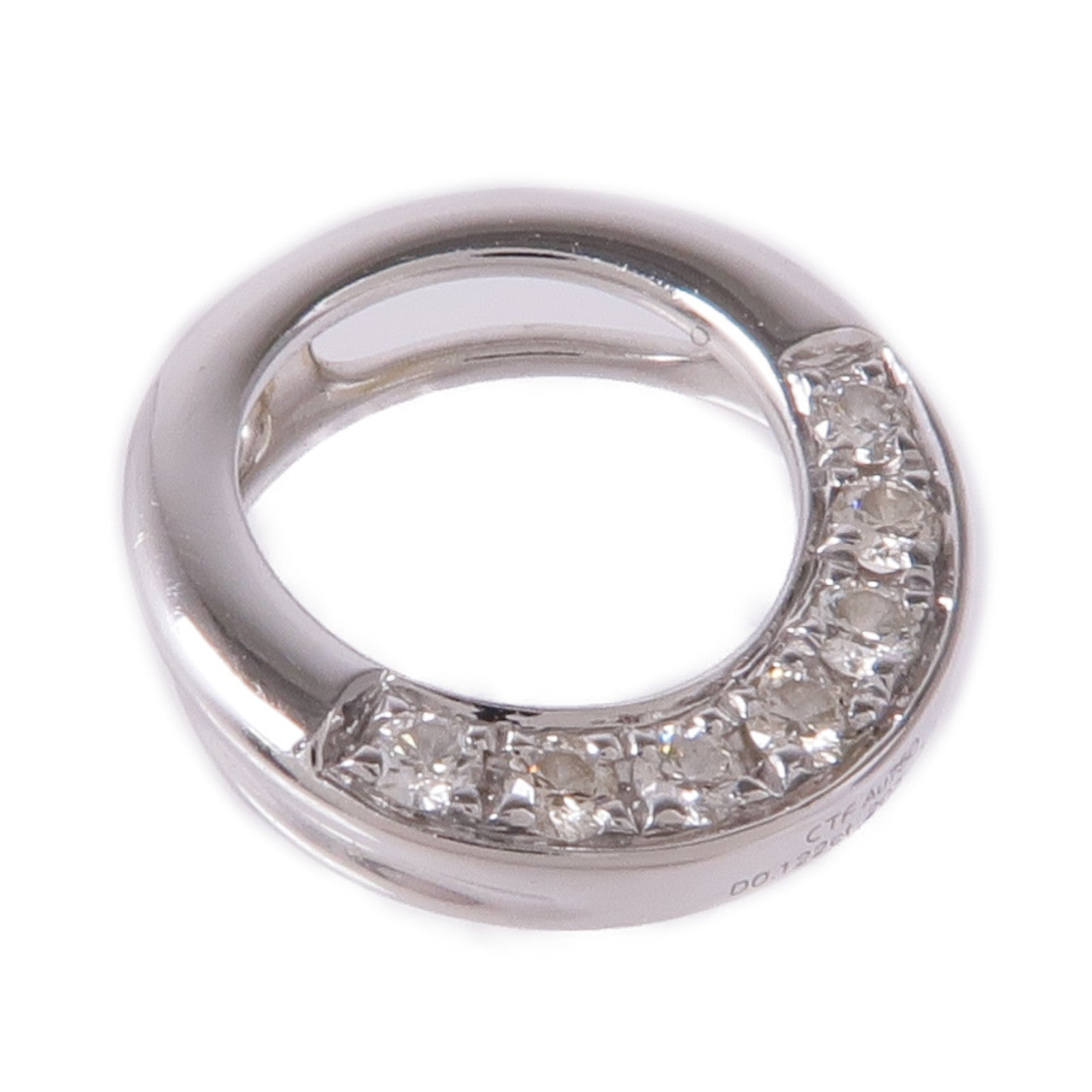 JEWELRY 18K白金Diamond Pendant Top鑽石吊墜