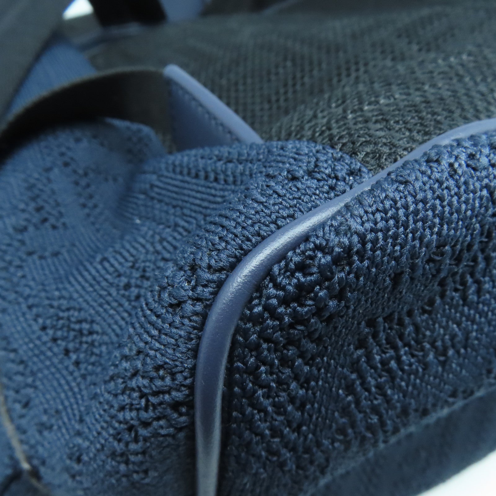 FENDI 【激減優惠】帆布Strike Medium Backpack銀扣背包深藍色
