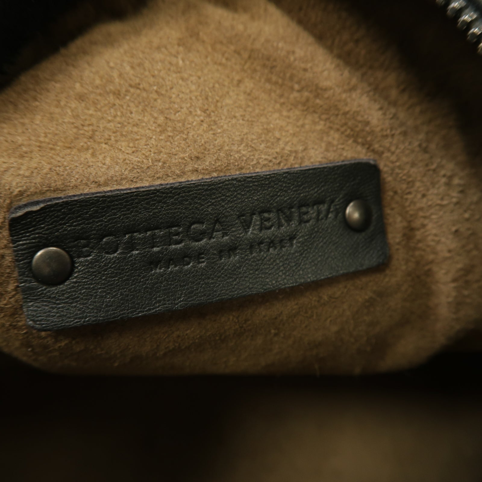 BOTTEGA VENETA 織紋皮革Shoulder Bag肩背袋黑色