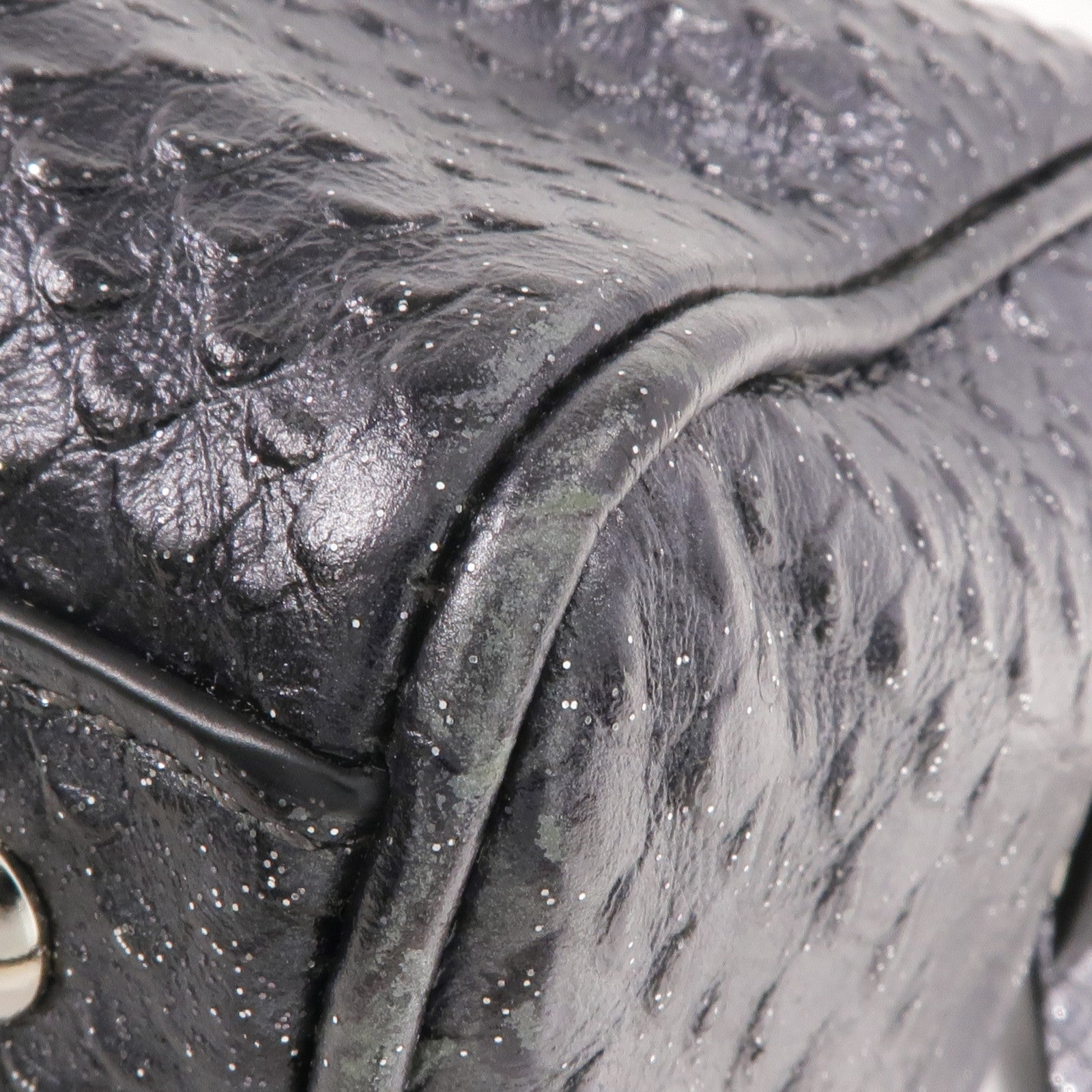 COACH 牛皮皮革2 Way Shoulder Bag銀扣手挽肩背兩用袋