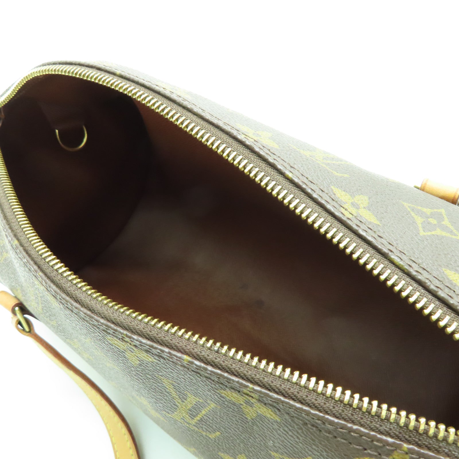 LOUIS VUITTON 【清倉大減價】Monogram Papillon GM金扣肩背袋啡色