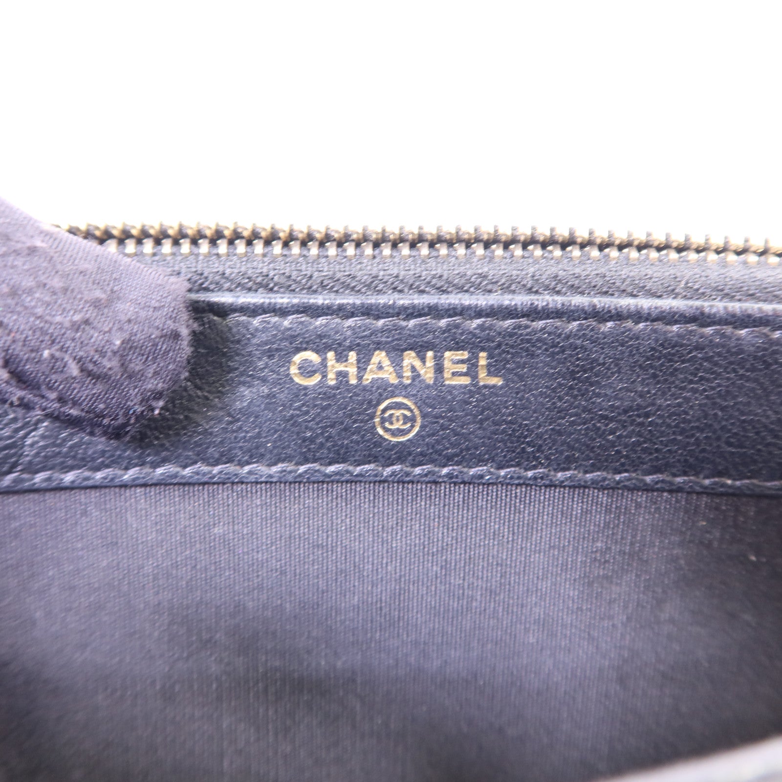 CHANEL 牛皮皮革Shoulder Bag金扣鏈帶肩背袋