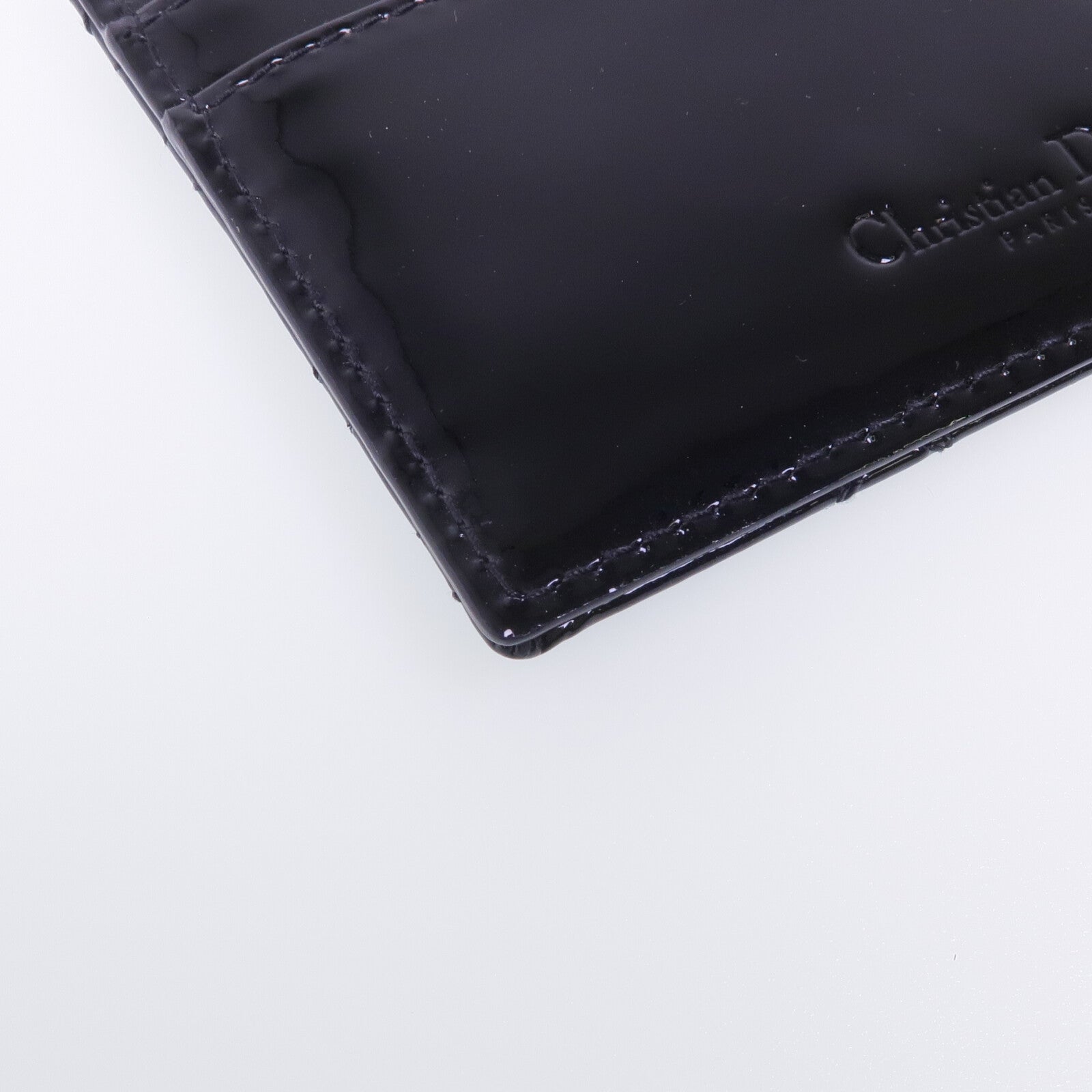 Dior 漆皮皮革Lady Dior Card Case金扣卡片套