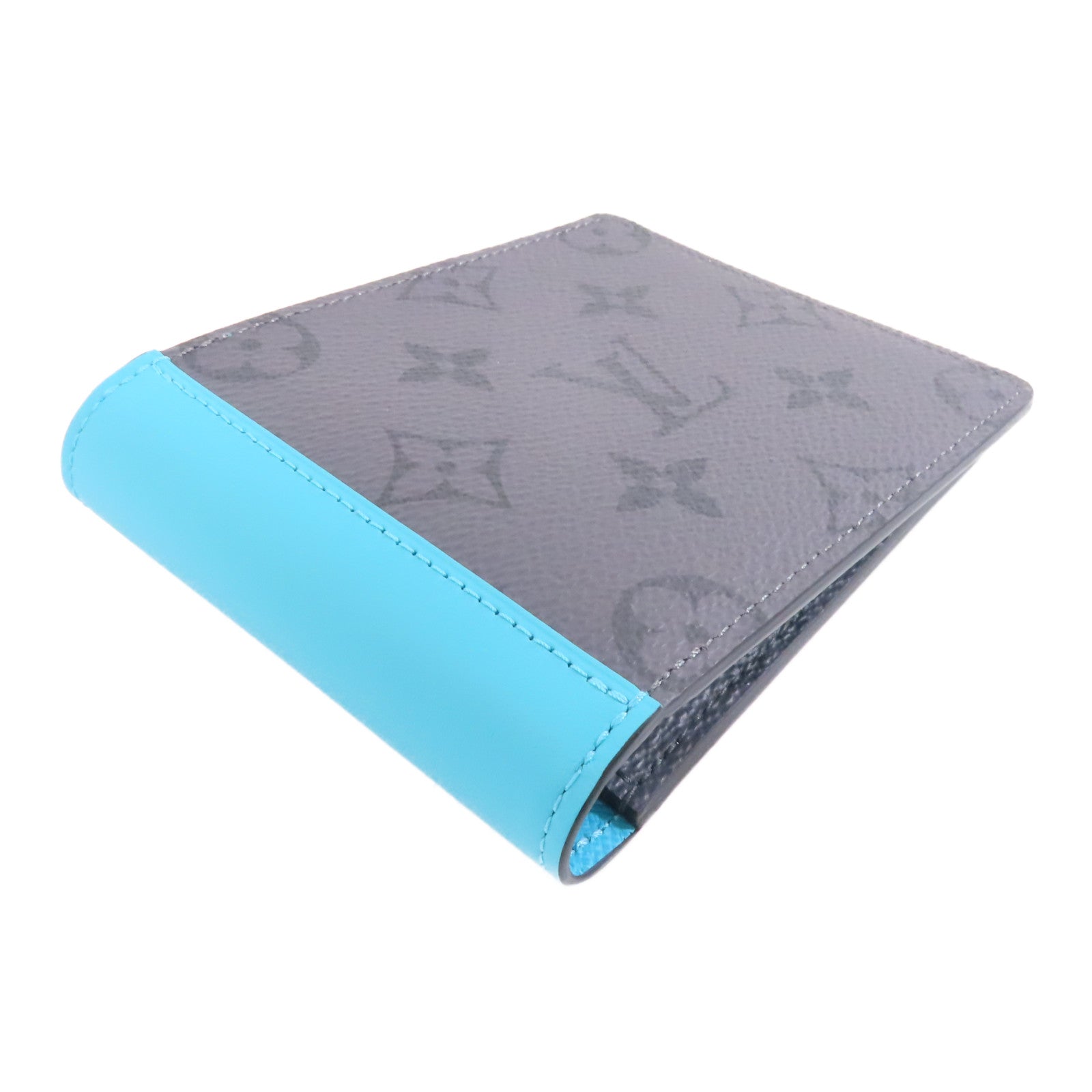 LOUIS VUITTON Monogram Eclipse Reverse Wallet錢包灰色/藍色
