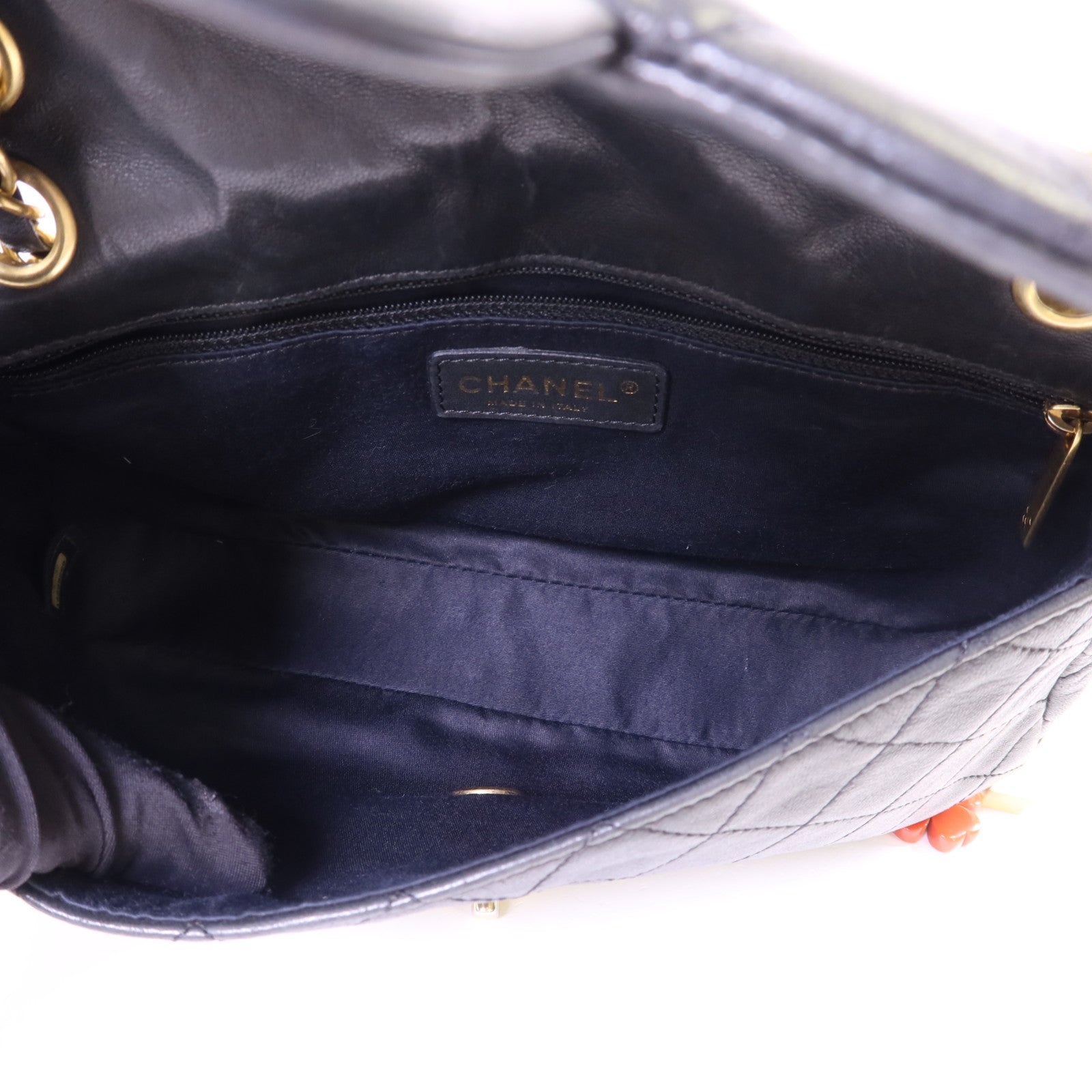 CHANEL 牛皮皮革Chain Shoulder Bag金扣鏈帶肩背袋