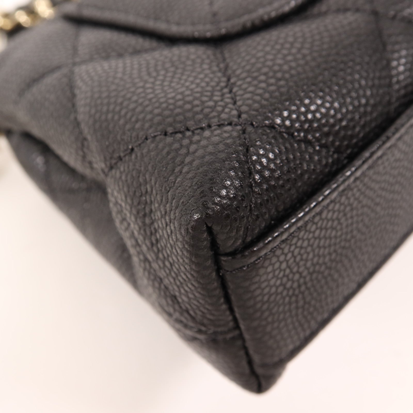 CHANEL 【激減優惠】牛皮皮革Nano CoCo Handle銀扣肩背袋