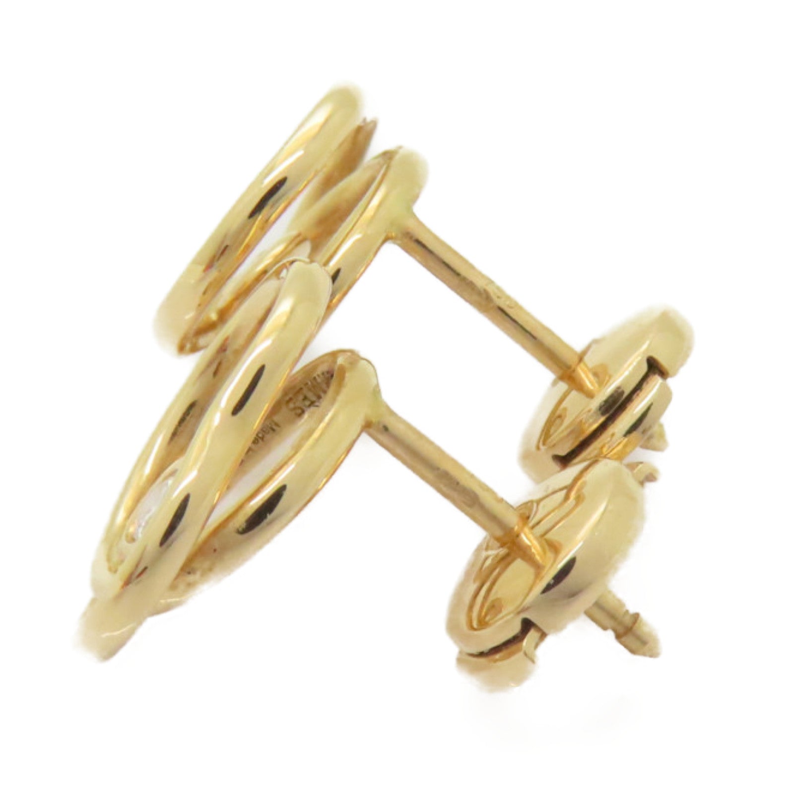 HERMES 【激減優惠】18K玫瑰金Heart Earrings 0.11ct鑽石耳環