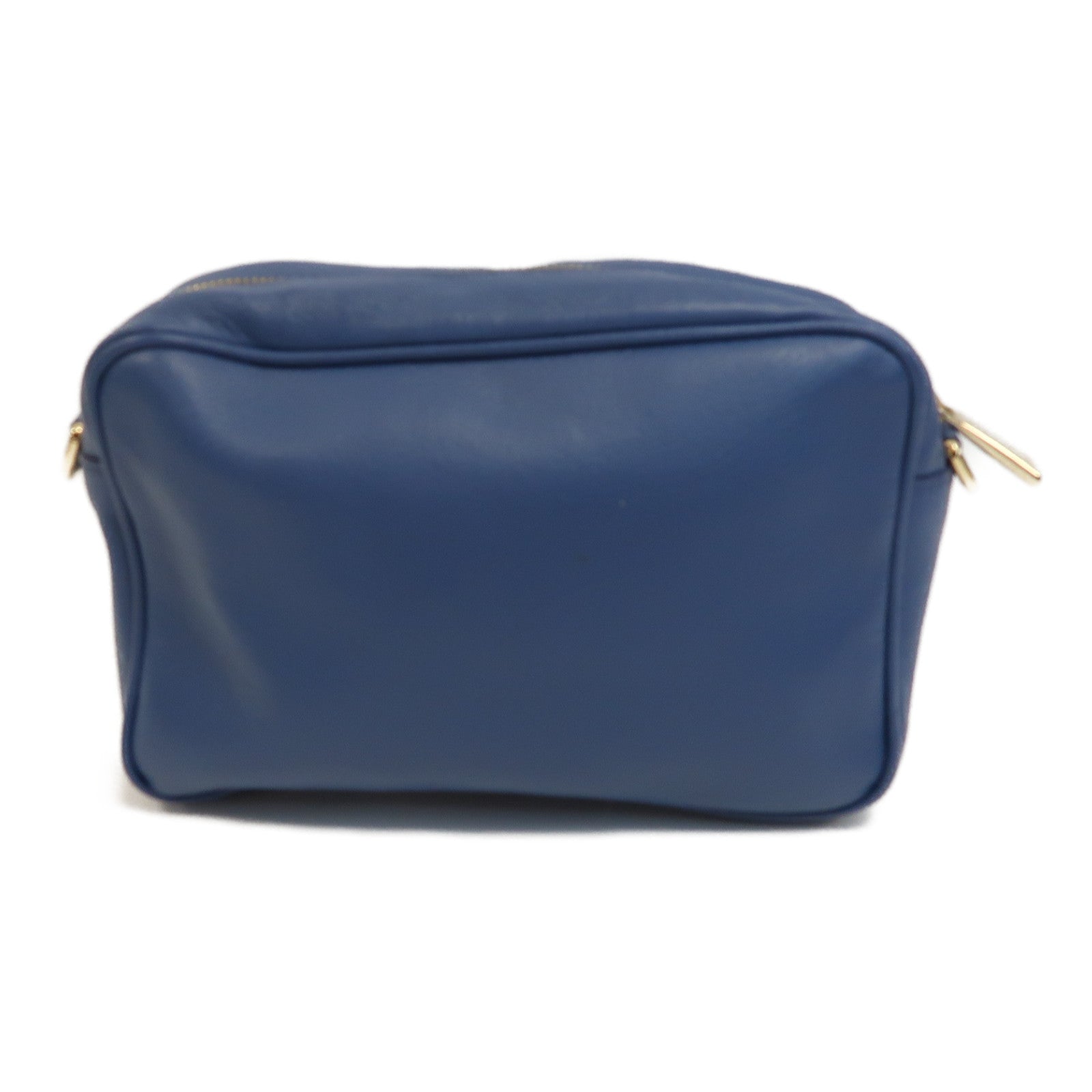 Furla 【激減優惠】牛皮皮革Shoulder Bag金扣肩背袋藍色