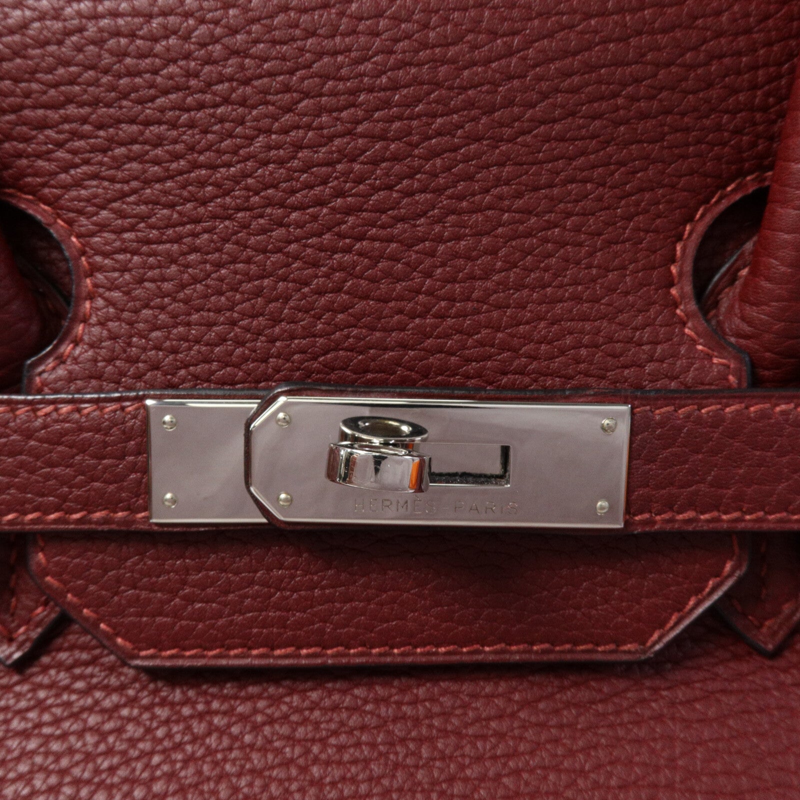 HERMES Togo皮革Birkin 35手挽袋Rouge H Buffalo