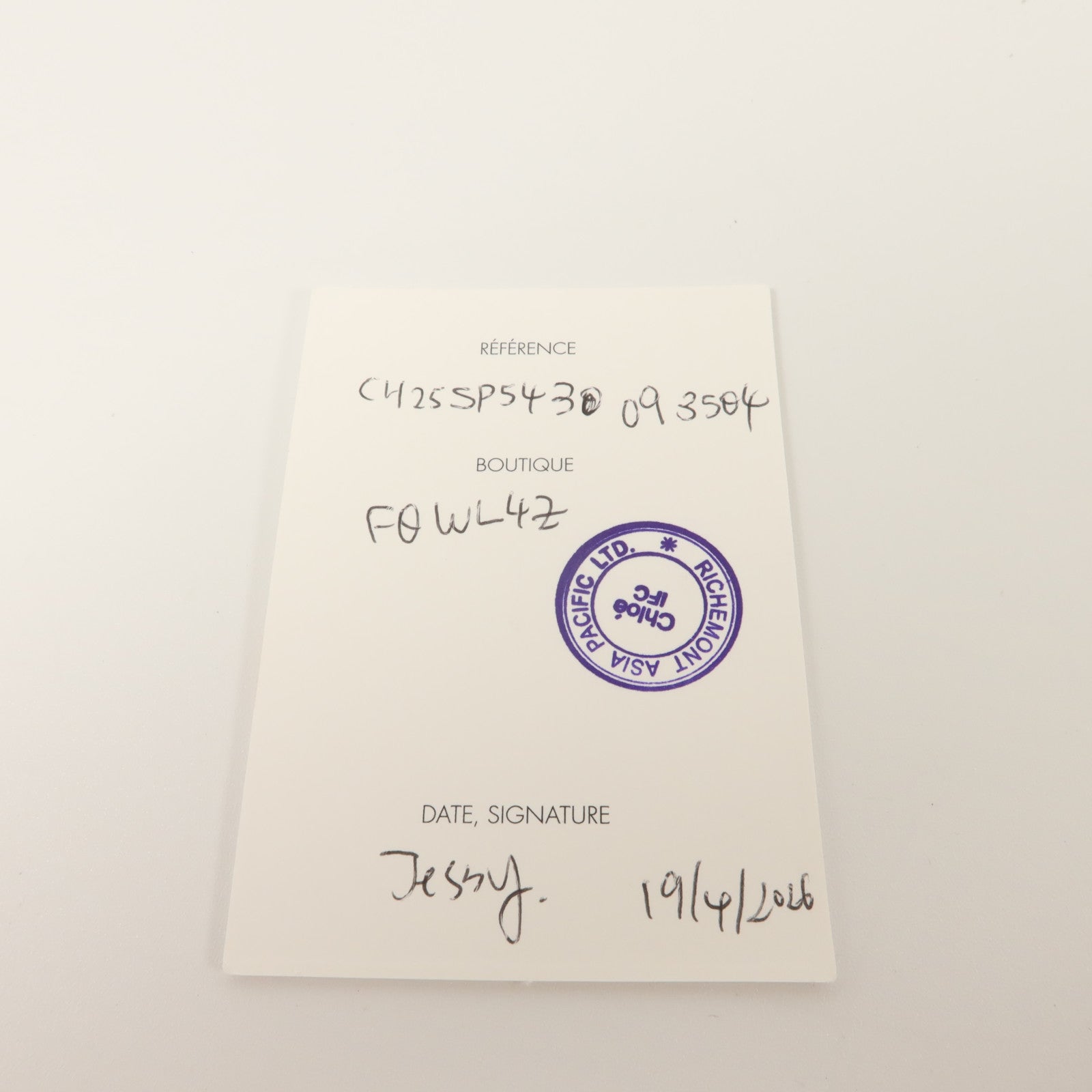 Chloe 山羊皮皮革Trifold Wallet錢包