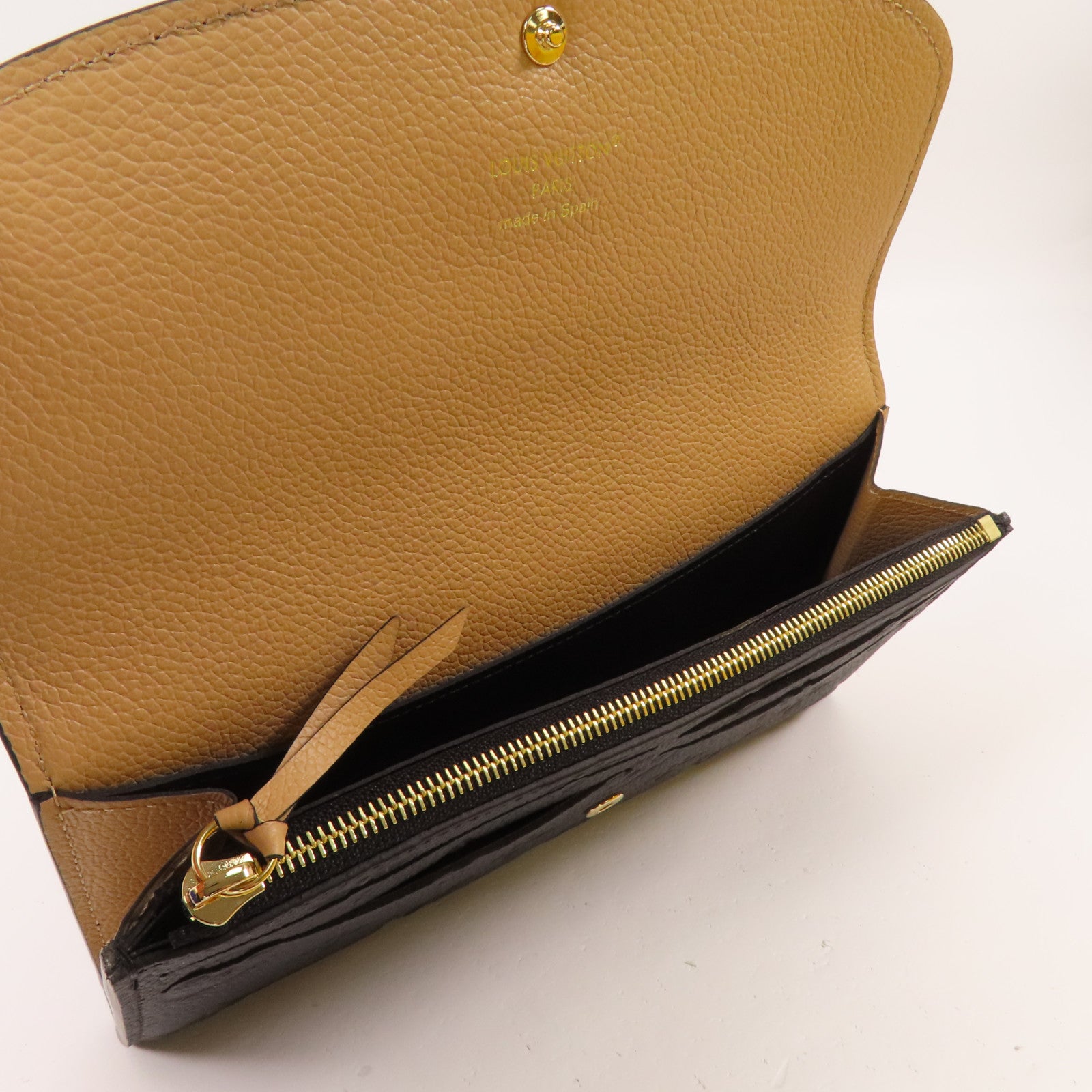 LOUIS VUITTON Monogram Empreinte Emilie Wallet金扣長錢包