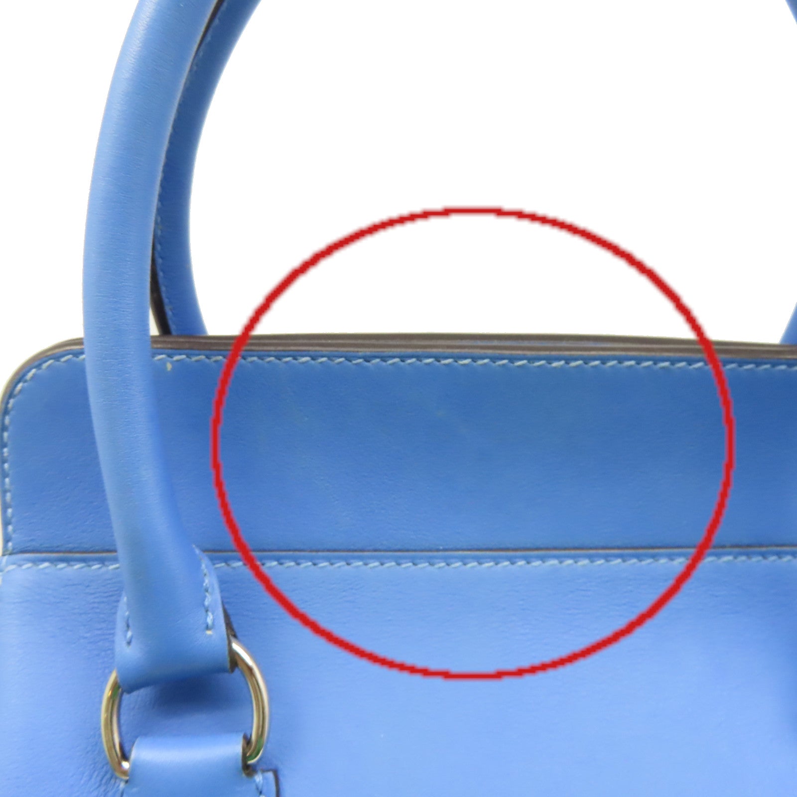 HERMES **【激減優惠】Swift皮革Toolbox 20 2Way Shoulder Bag銀扣手挽肩背兩用袋Bleu Hydra水妖藍色