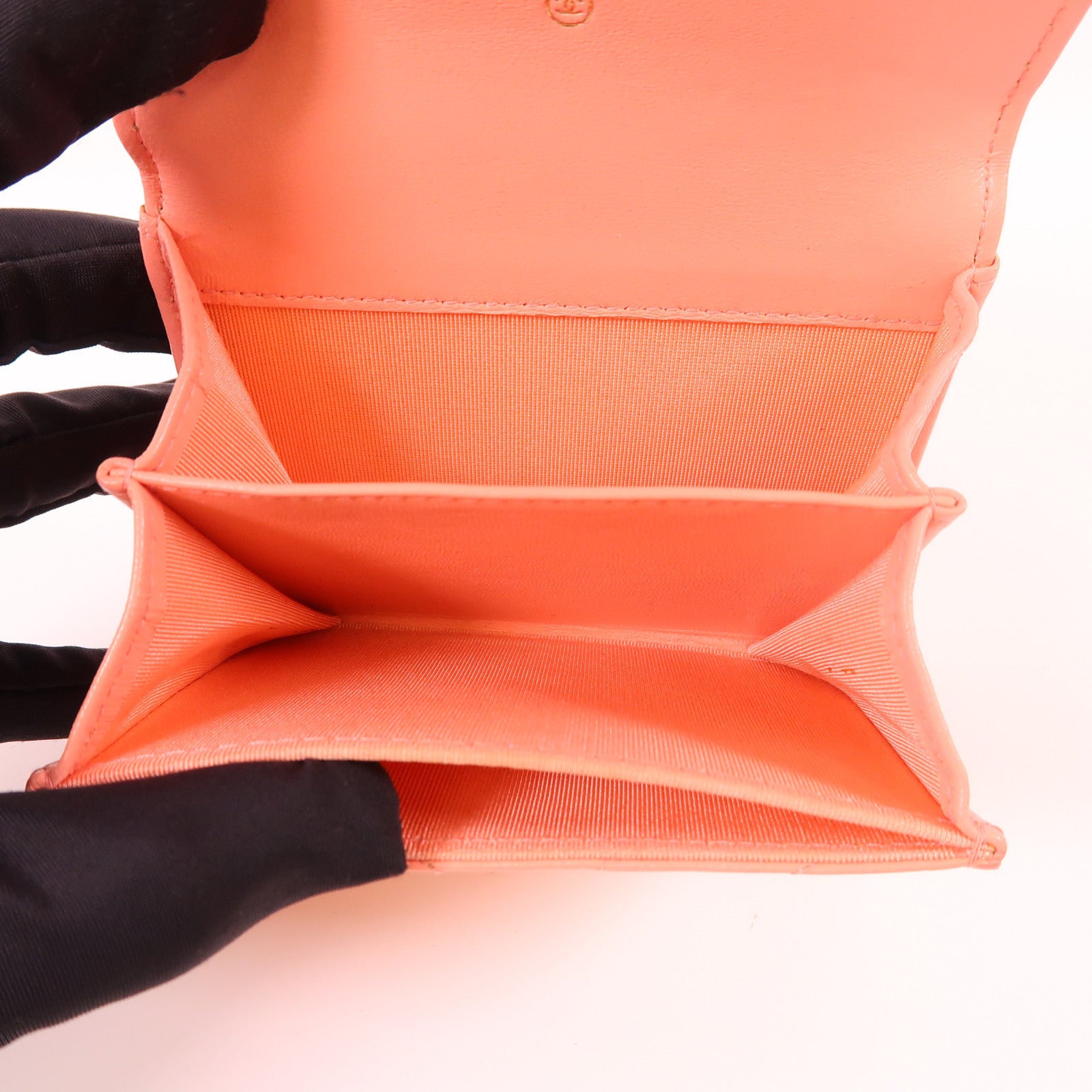 CHANEL 牛皮皮革Card Case金扣卡片套