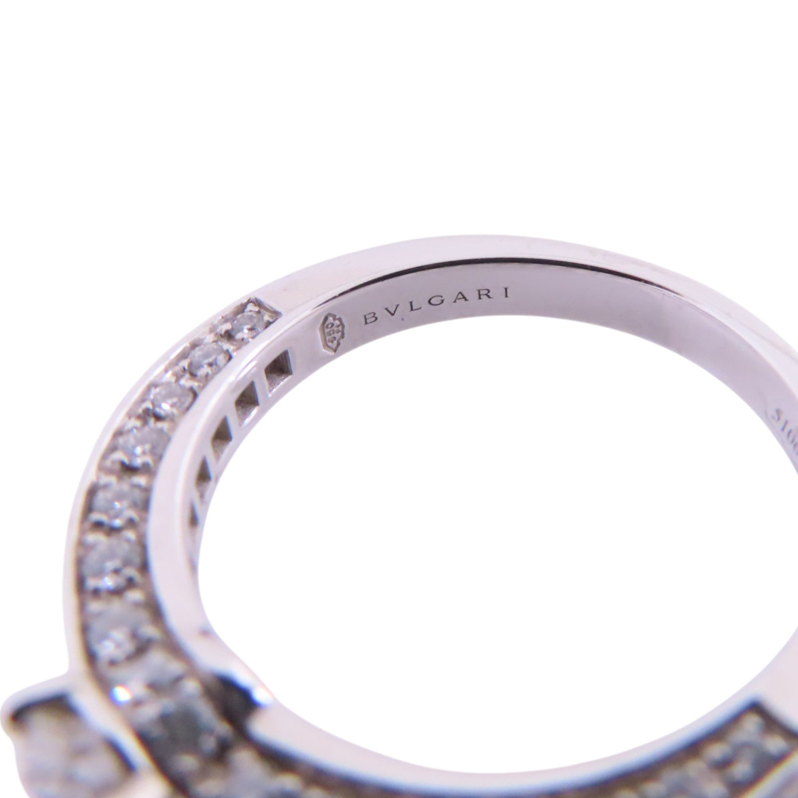 BVLGARI PT950鉑金/鑽石Dedicata a Venezia Diamond Ring戒指US#4.5