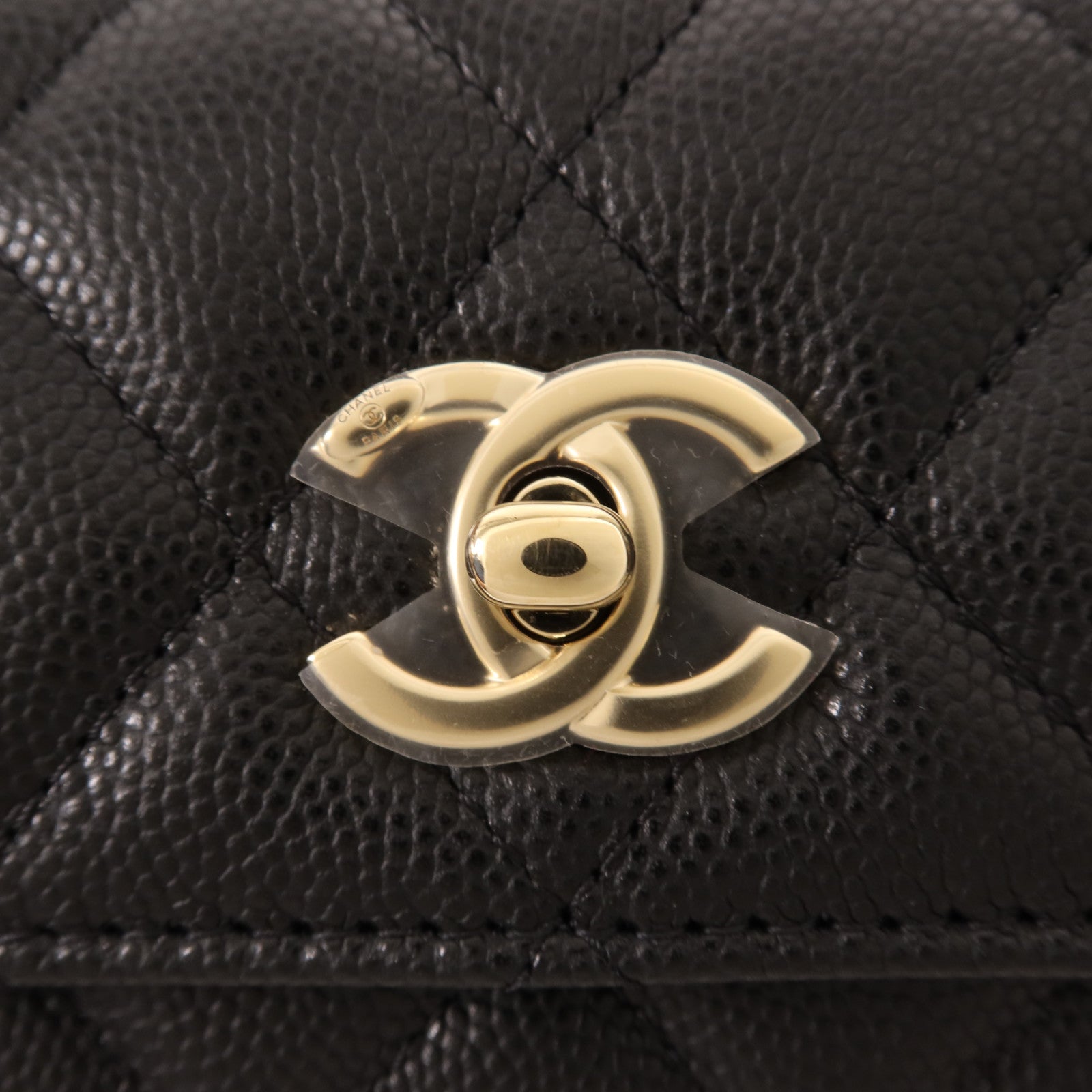 CHANEL 【激減優惠】牛皮皮革Nano CoCo Handle銀扣肩背袋