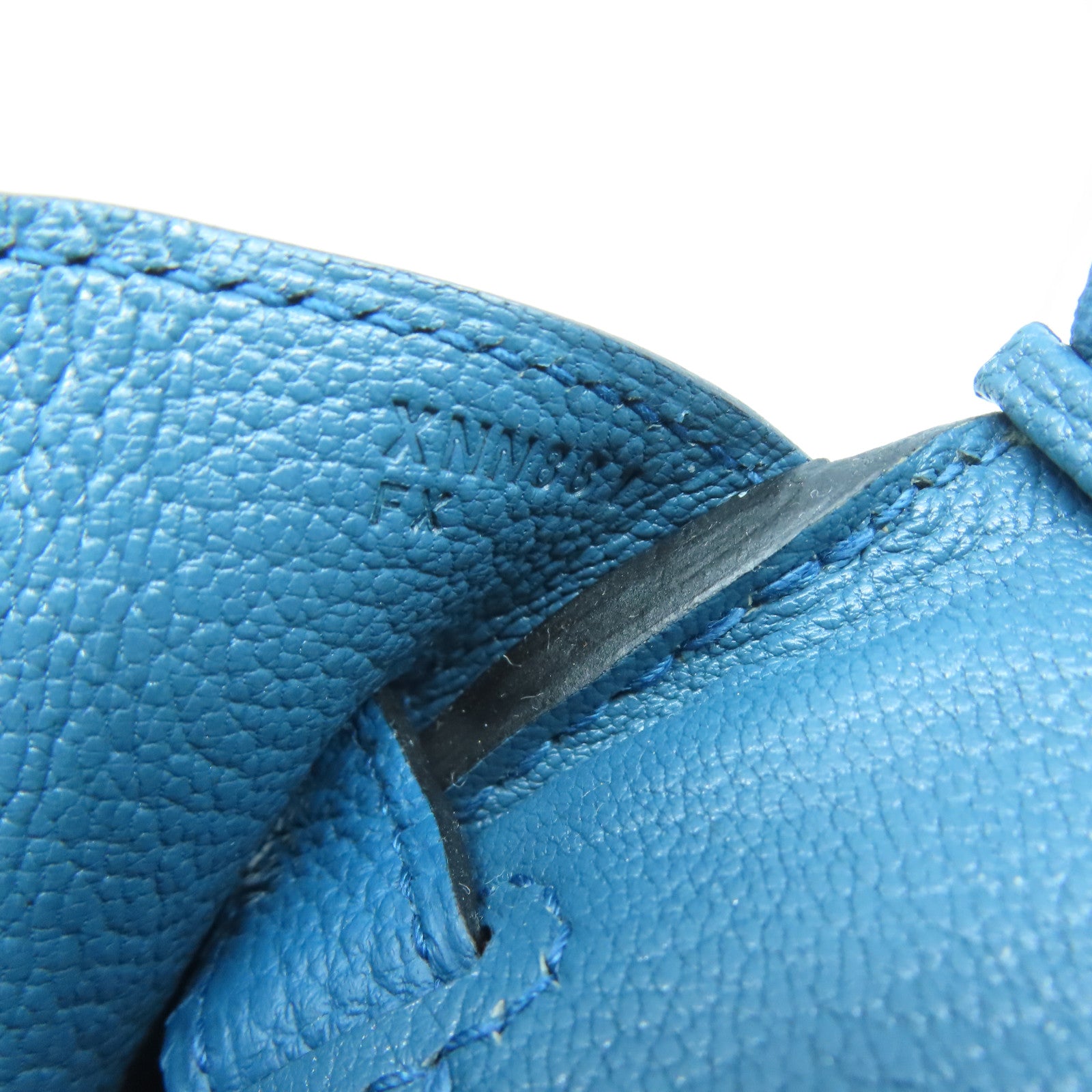 HERMES 【激減優惠】Taurillon Clemence皮革Birkin 30金扣手挽袋藍色