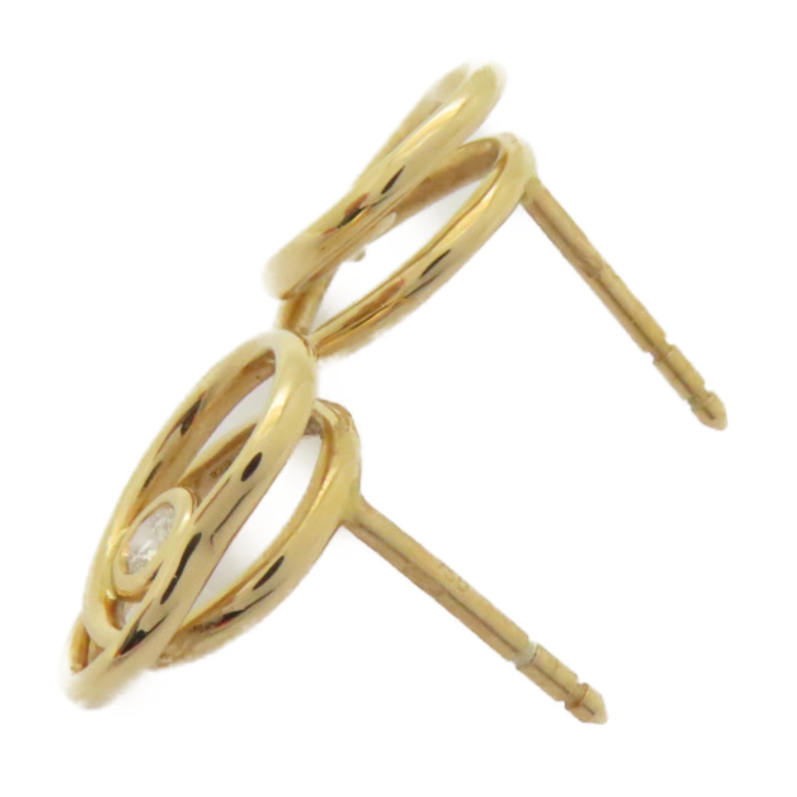 HERMES 【激減優惠】18K玫瑰金Heart Earrings 0.11ct鑽石耳環