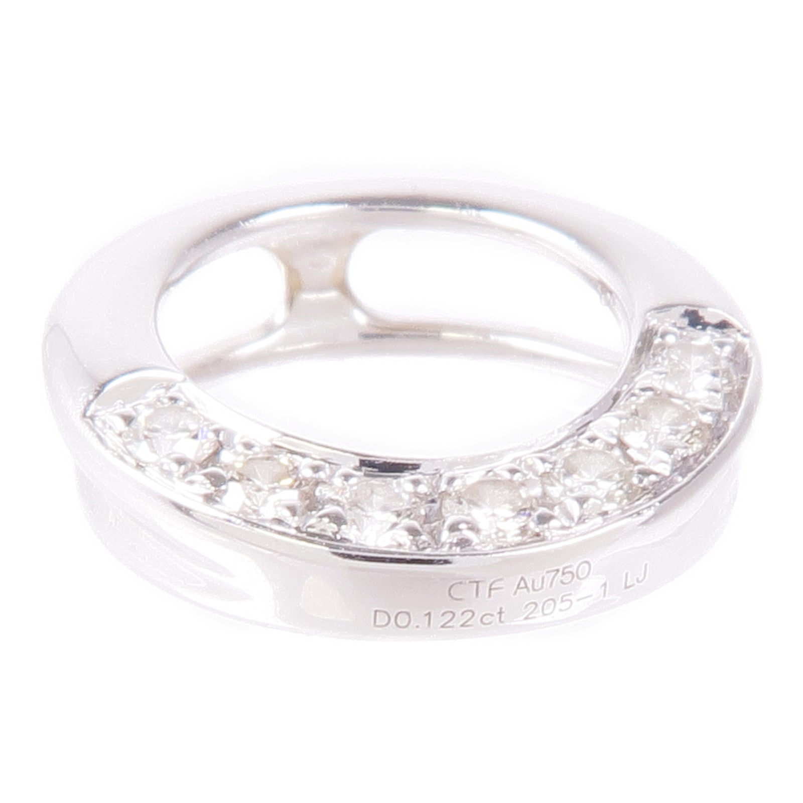 JEWELRY 18K白金Diamond Pendant Top鑽石吊墜
