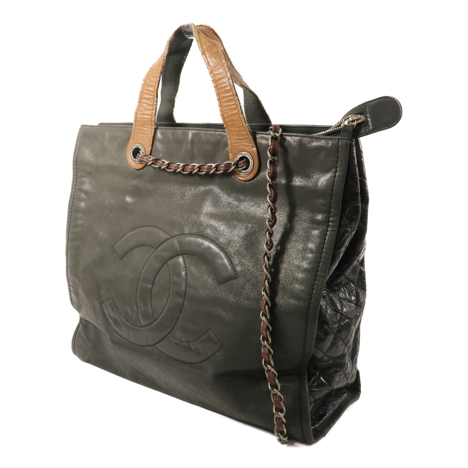 CHANEL 牛皮皮革2 Way Shoulder Bag手挽肩背兩用袋