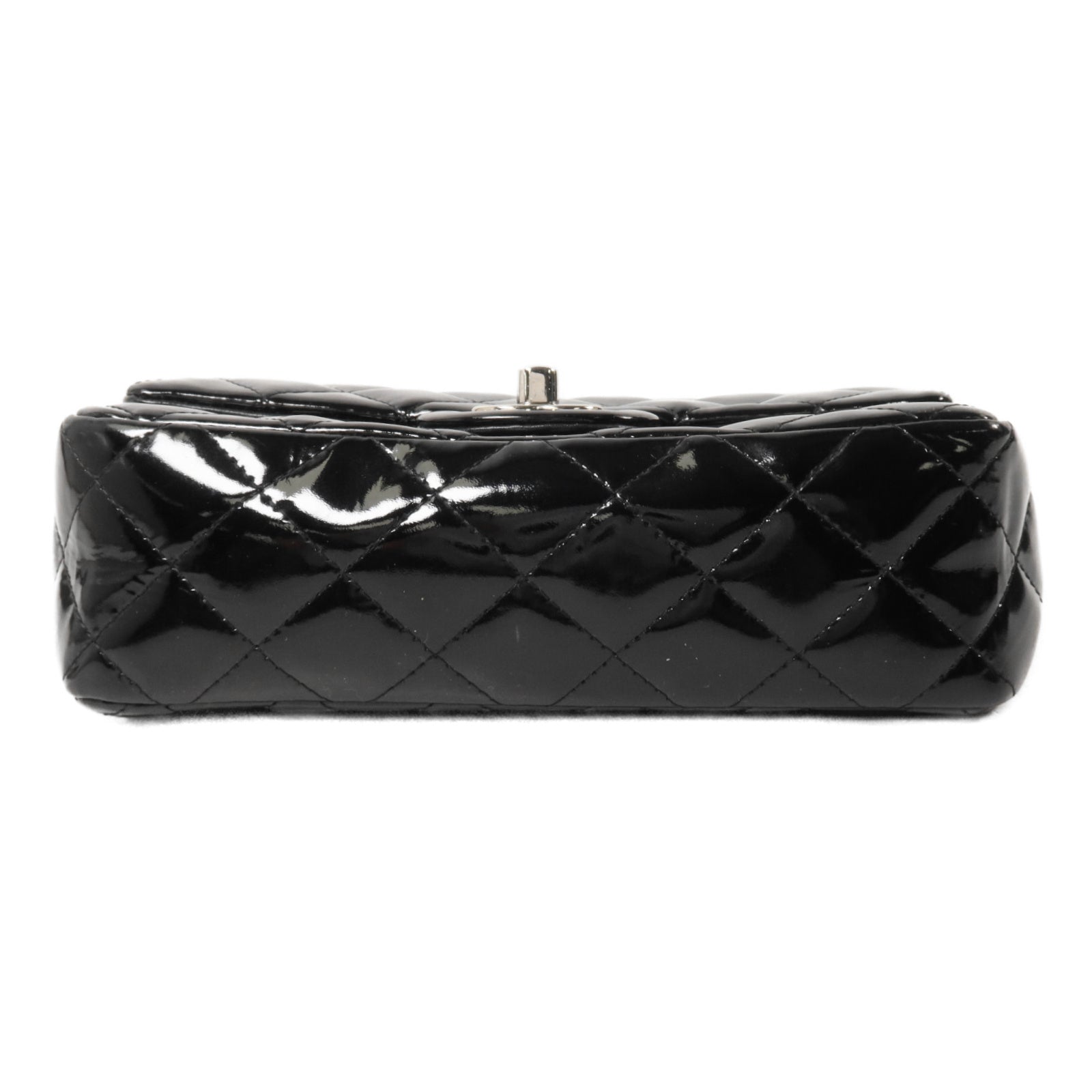 CHANEL 漆皮皮革Mini Classic 20鏈帶肩背袋