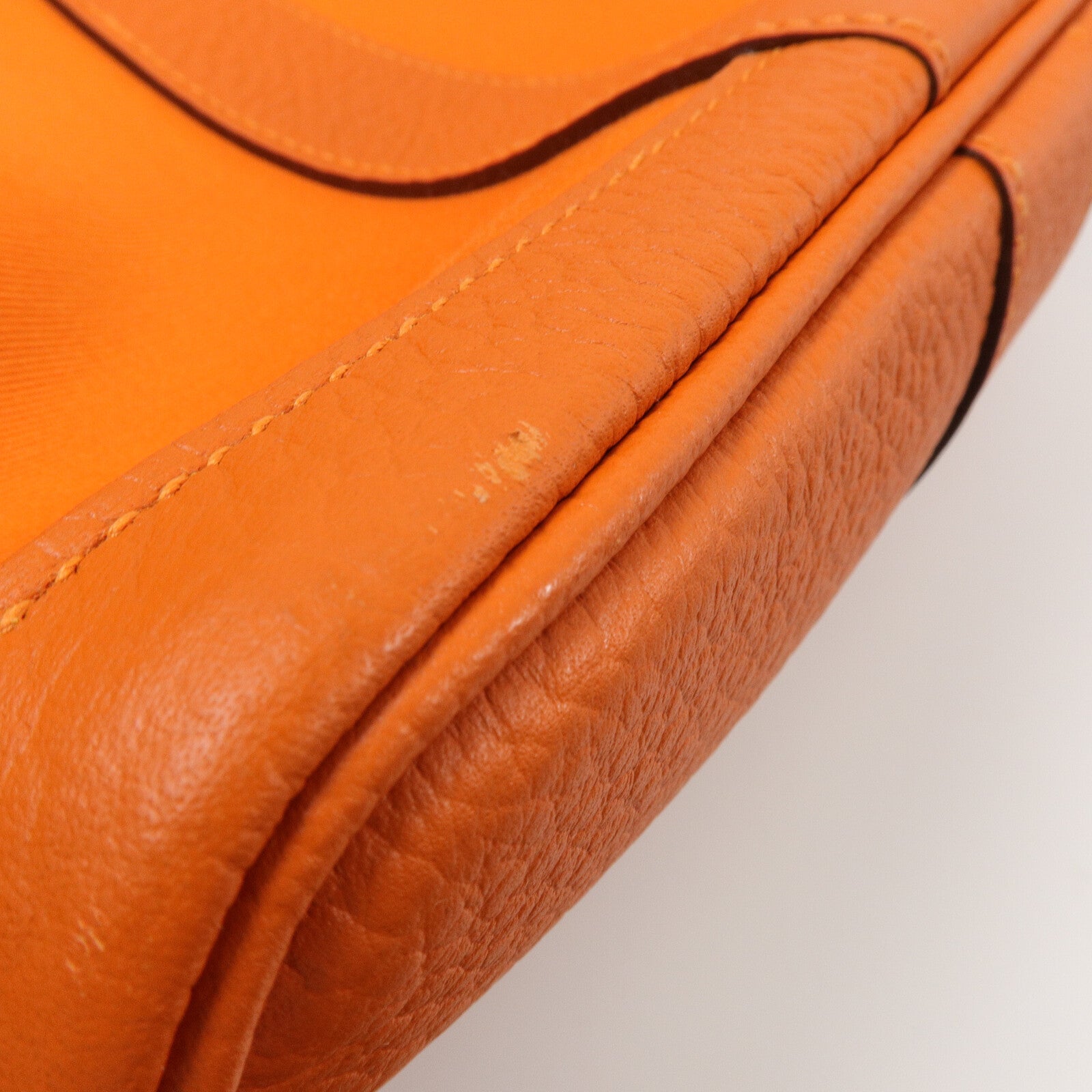 HERMES 帆布Garden Party PM手挽袋Orange