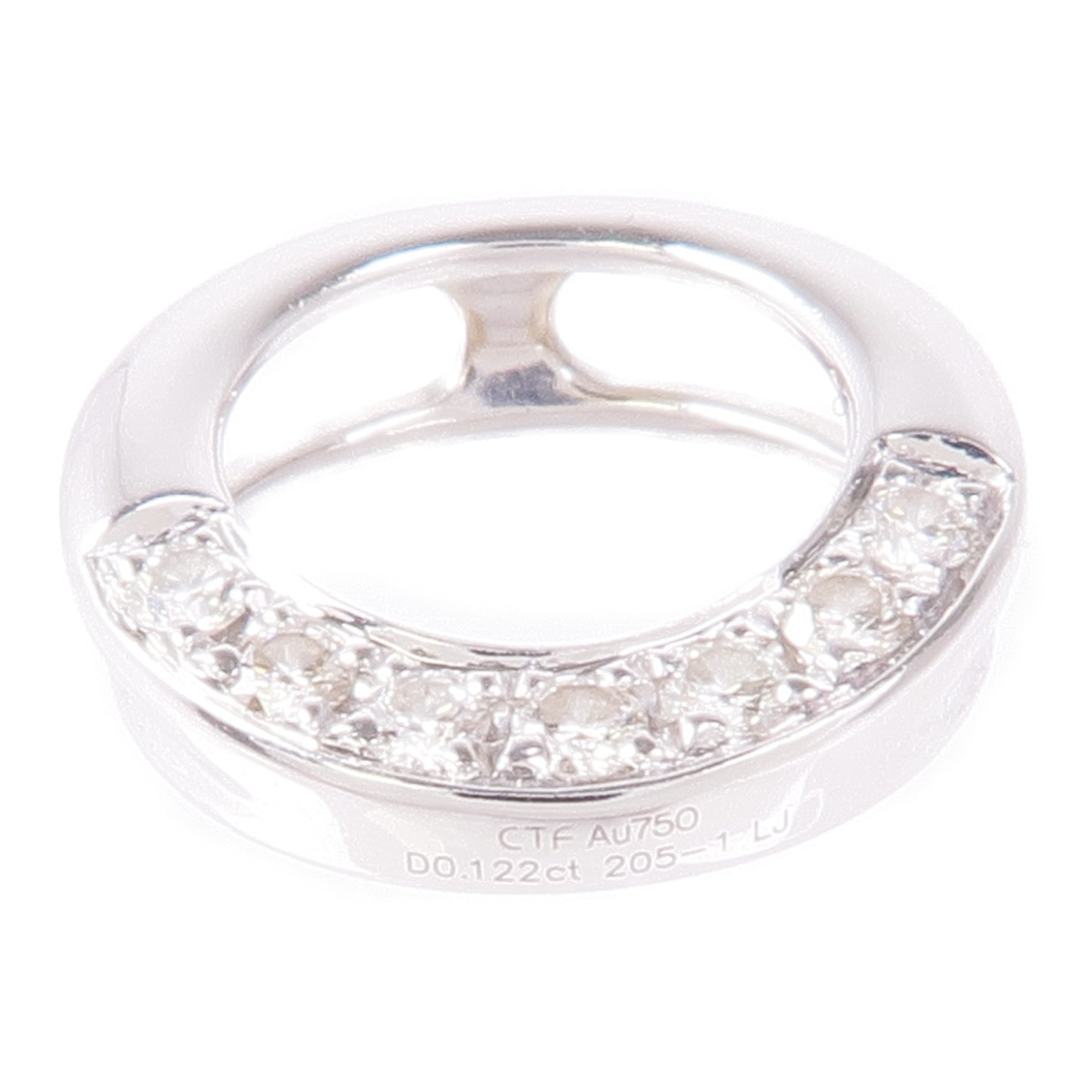 JEWELRY 18K白金Diamond Pendant Top鑽石吊墜