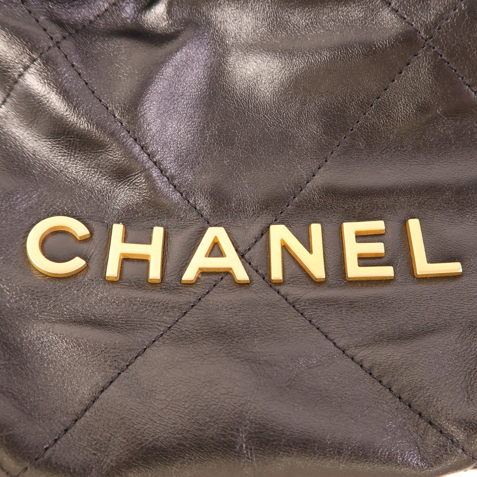 CHANEL 【激減優惠】牛皮皮革Chanel 22 Mini金扣鏈帶手挽肩背兩用袋