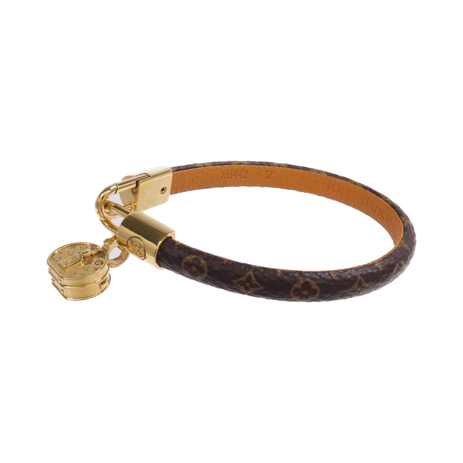 LOUIS VUITTON Monogram Tribute Bracelet金扣手帶