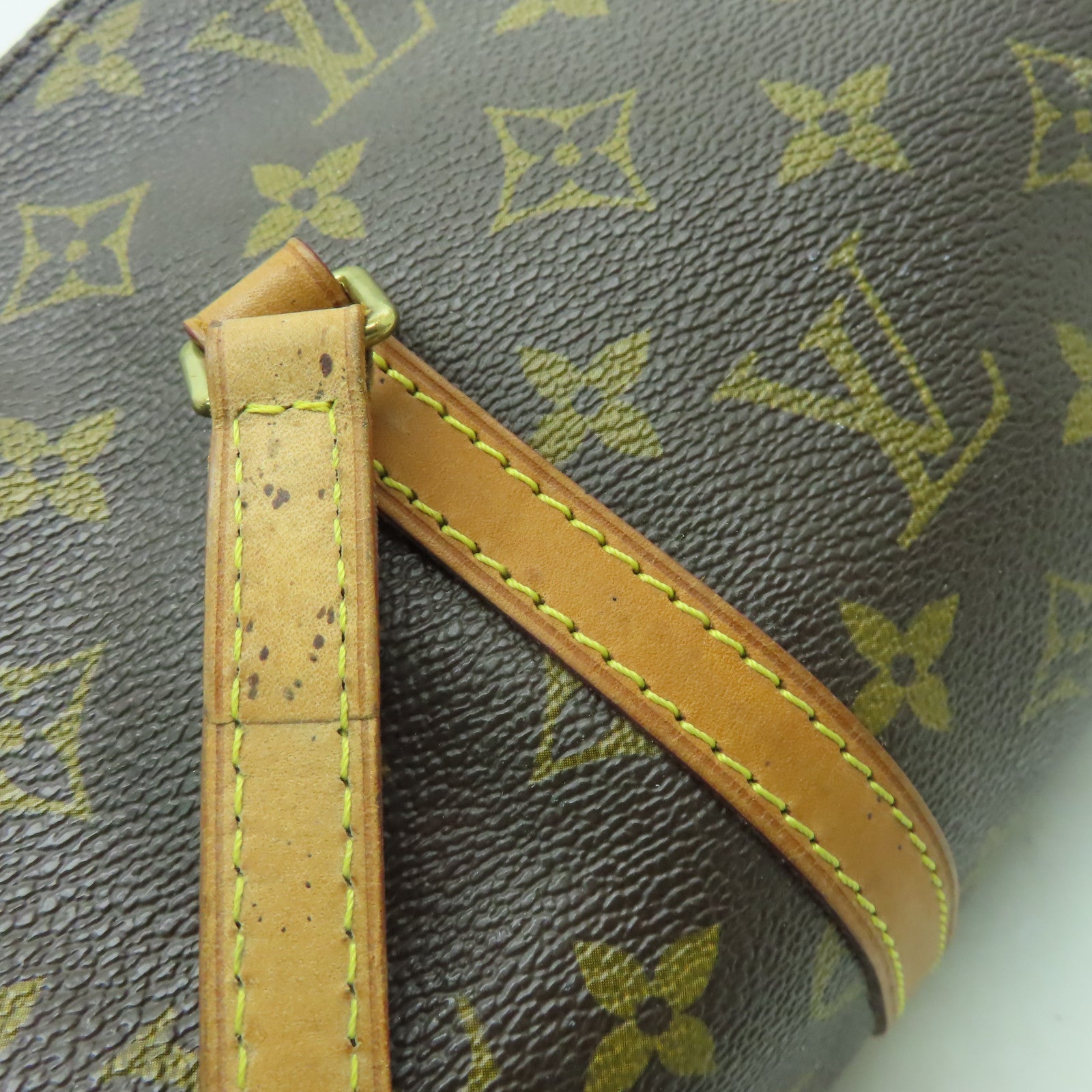 LOUIS VUITTON 【清倉大減價】Monogram Papillon GM金扣肩背袋啡色