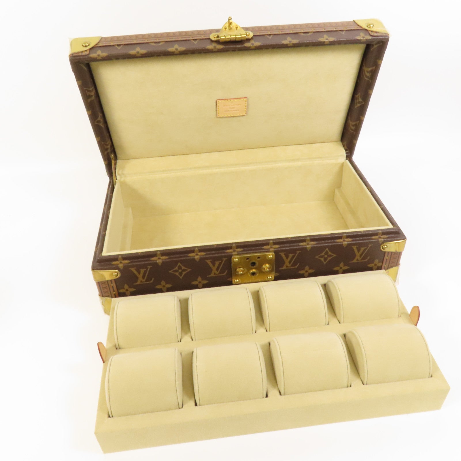 LOUIS VUITTON Monogram Coffret 8 Montres金扣箱子