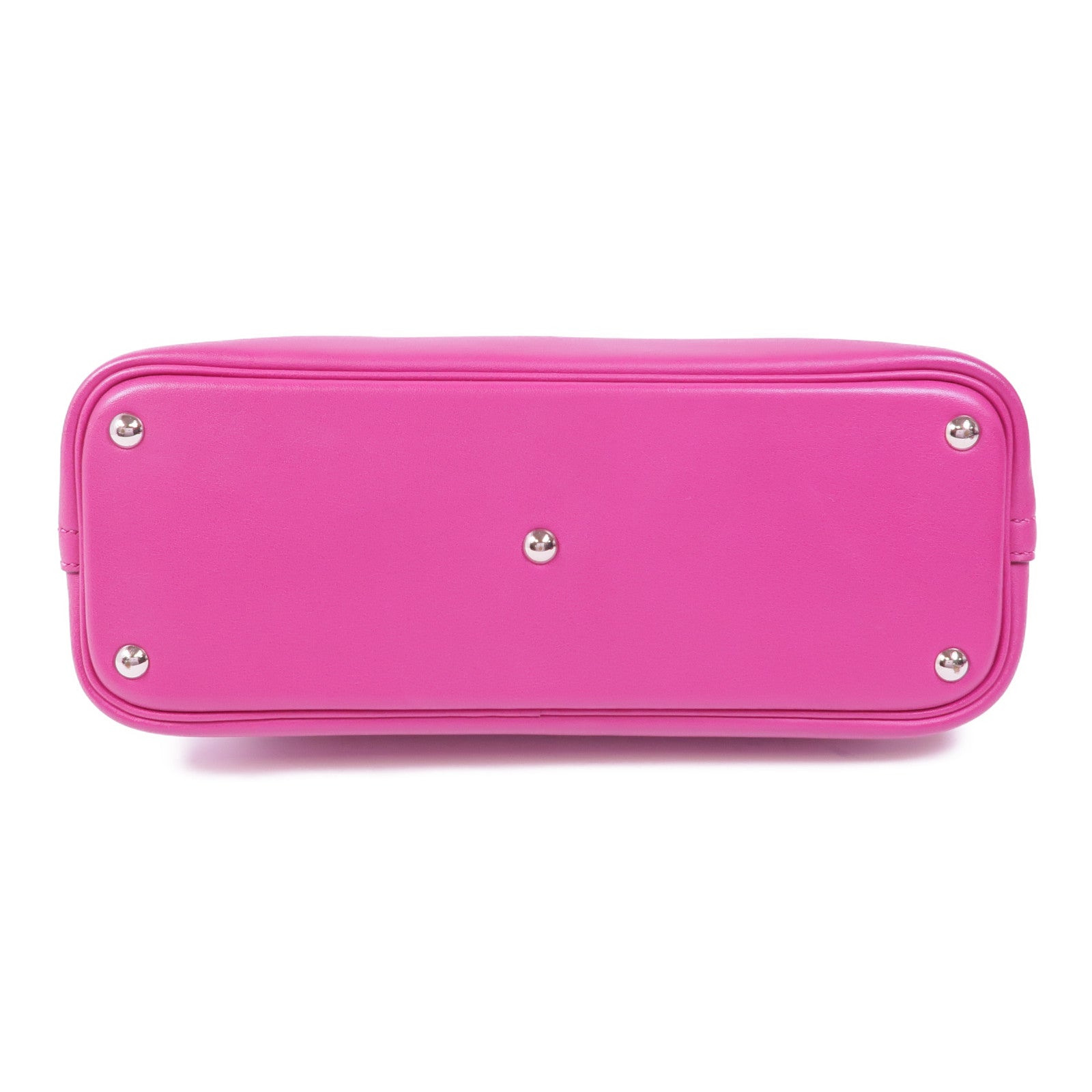 HERMES Swift皮革Bolide 27銀扣手挽肩背兩用袋Rose Purple