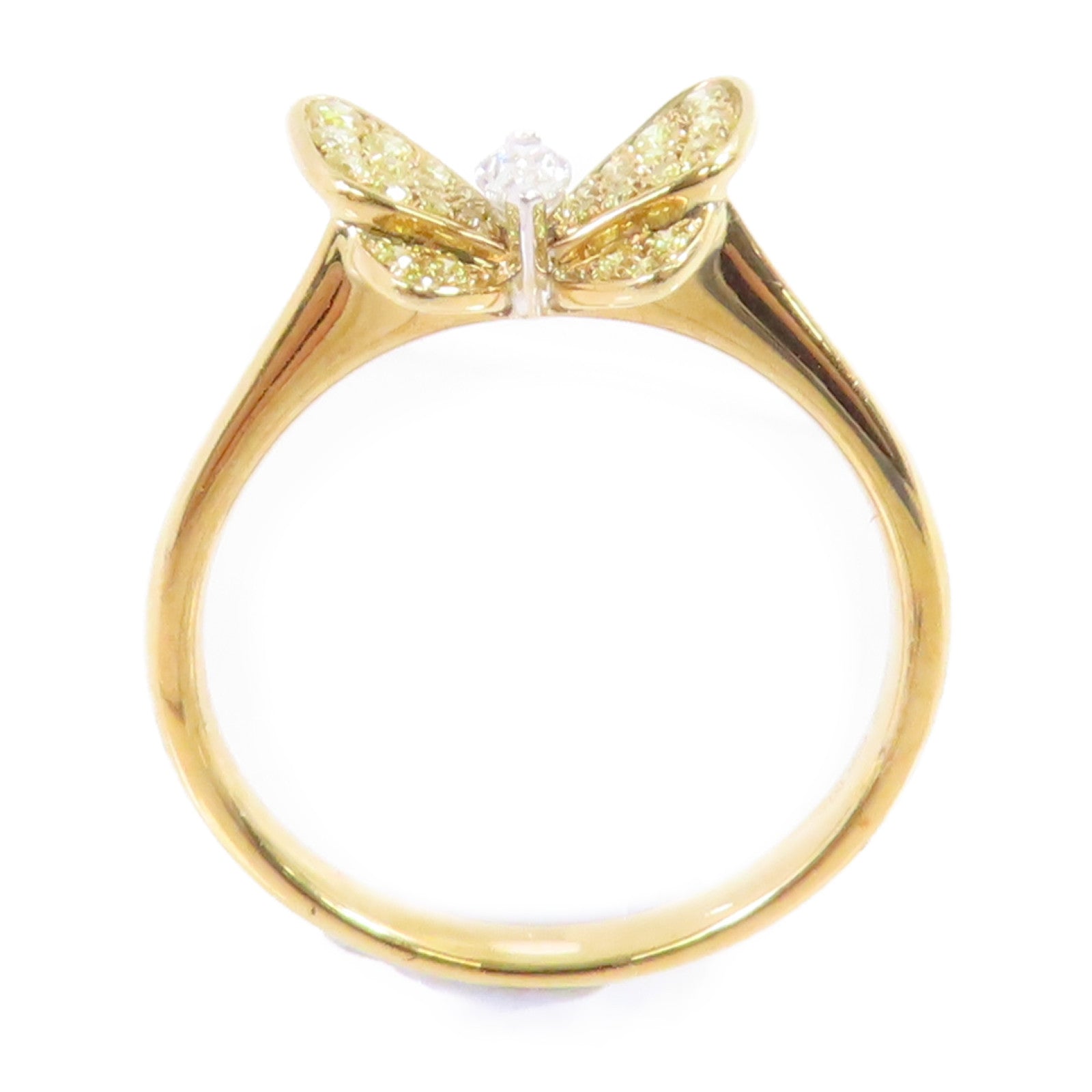 JEWELRY 【激減優惠】18K黃金/鑽石/黃鑽石Diamond Ring戒指US#9.25