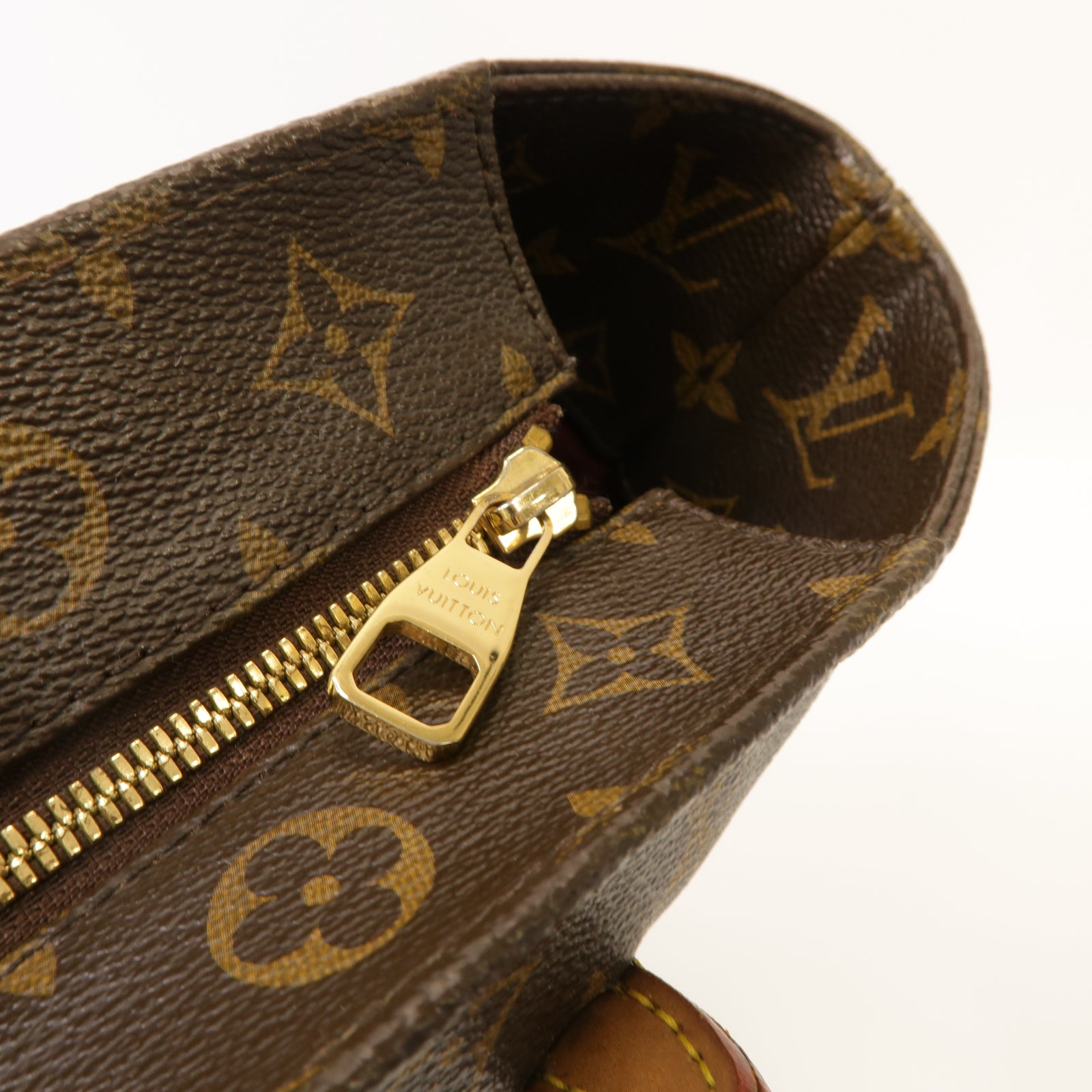 LOUIS VUITTON 【激減優惠】Monogram Raspail PM金扣肩背袋棕色
