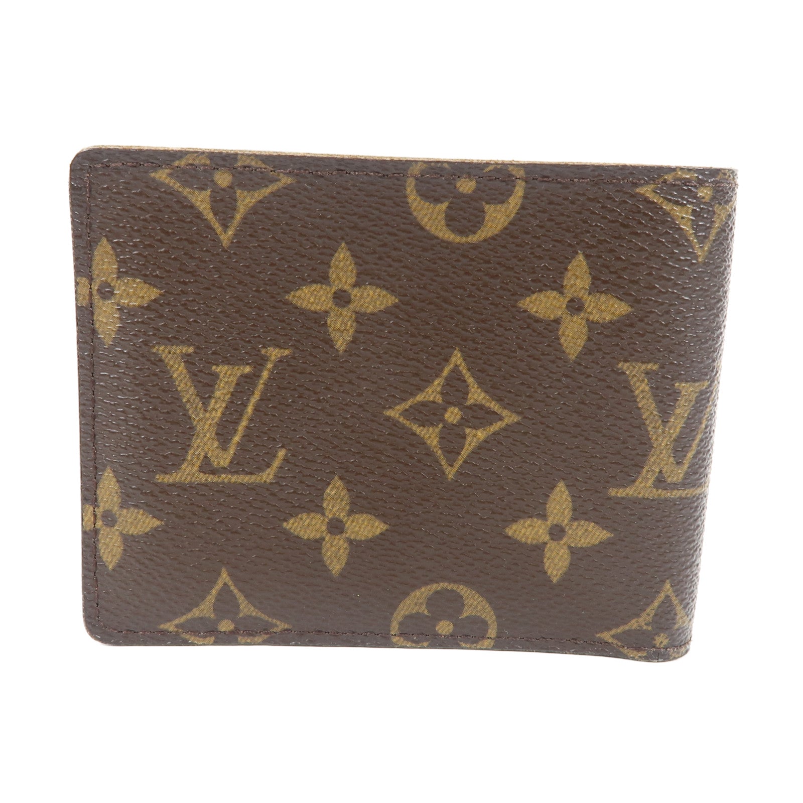 LOUIS VUITTON Monogram Multiple Wallet折疊錢包啡色