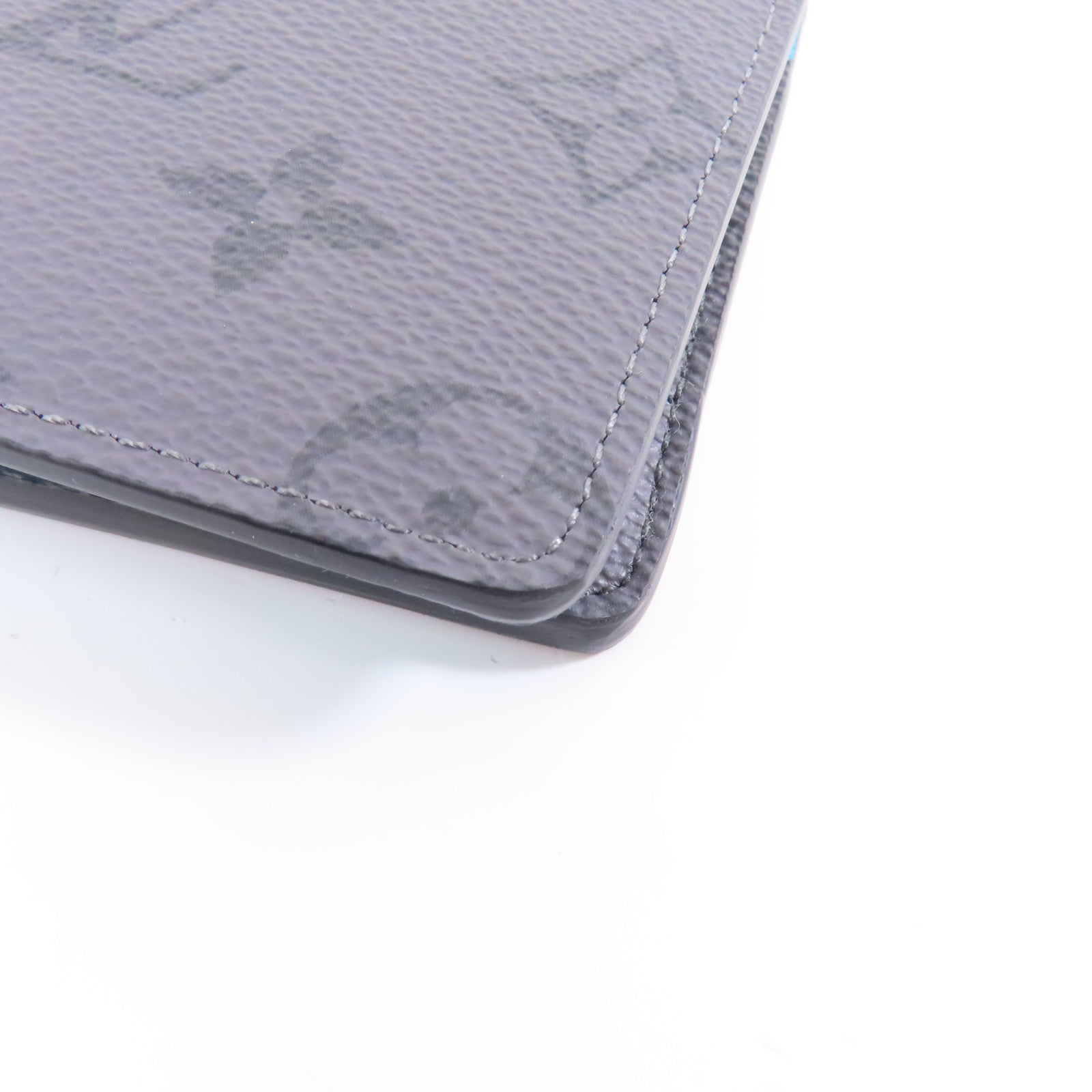 LOUIS VUITTON Monogram Eclipse Reverse Wallet錢包灰色/藍色