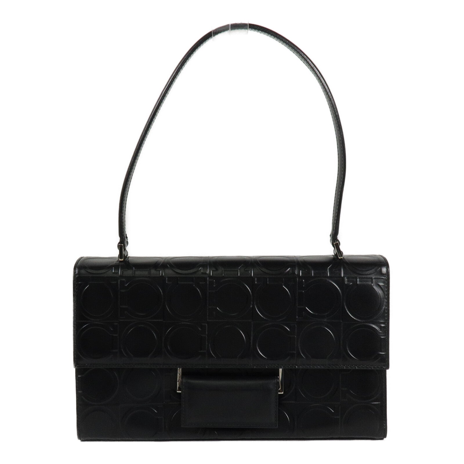 Salvatore Ferragamo 牛皮皮革Gancini肩背袋