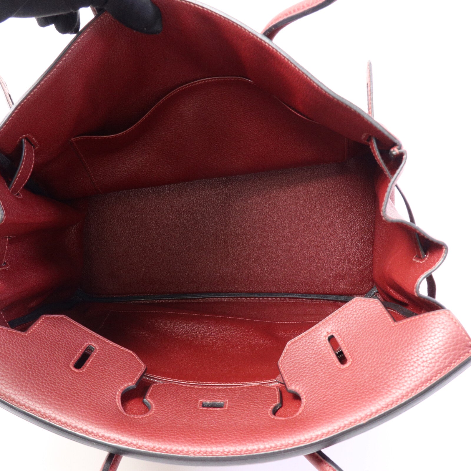HERMES Togo皮革Birkin 35手挽袋Rouge H Buffalo